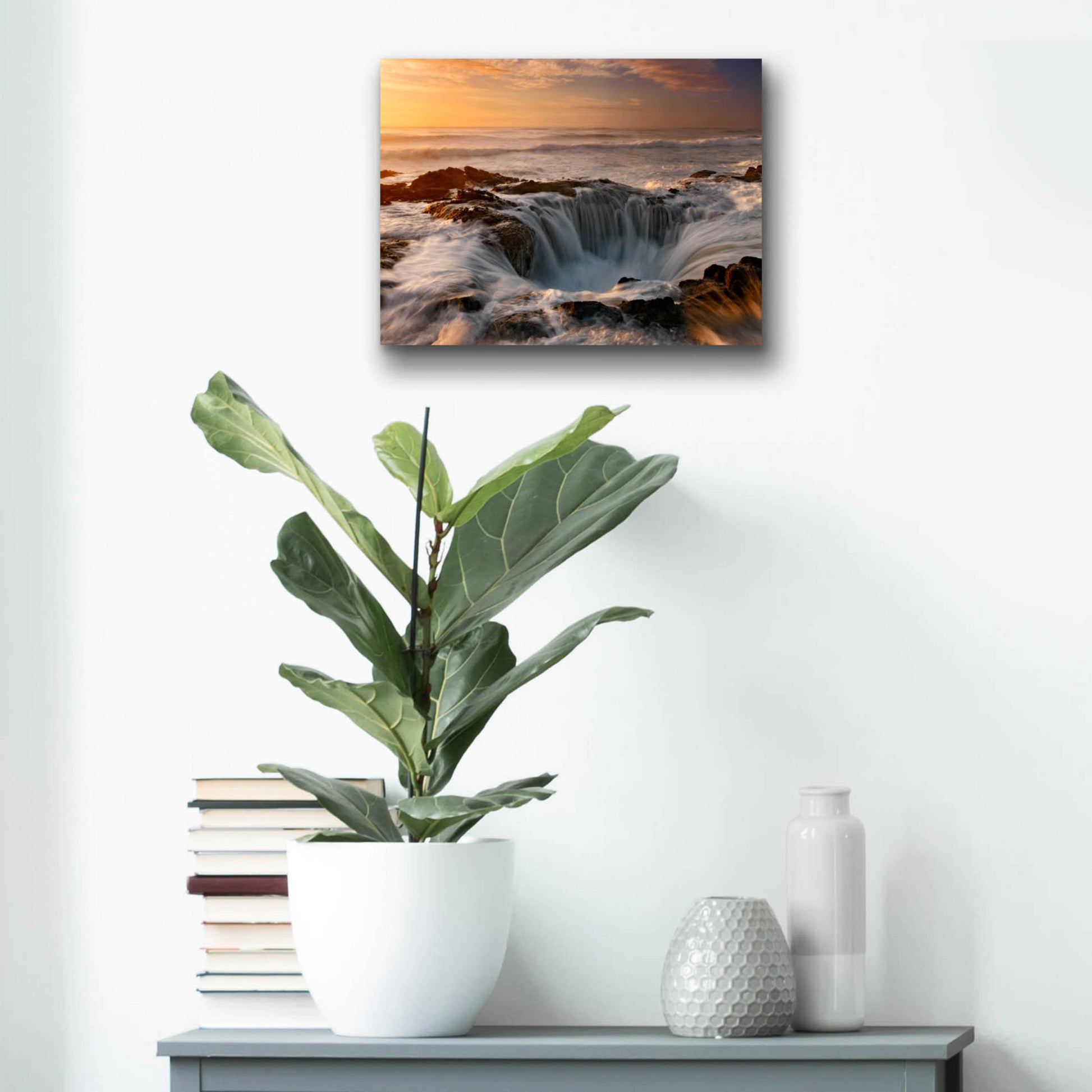 Epic Art 'Oregon Thor's Well' by Mike Jones, Acrylic Glass Wall Art,16x12