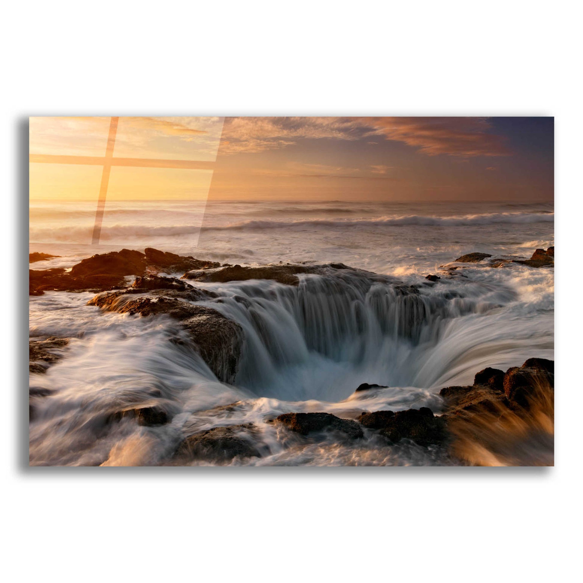 Epic Art 'Oregon Thor's Well' by Mike Jones, Acrylic Glass Wall Art,16x12