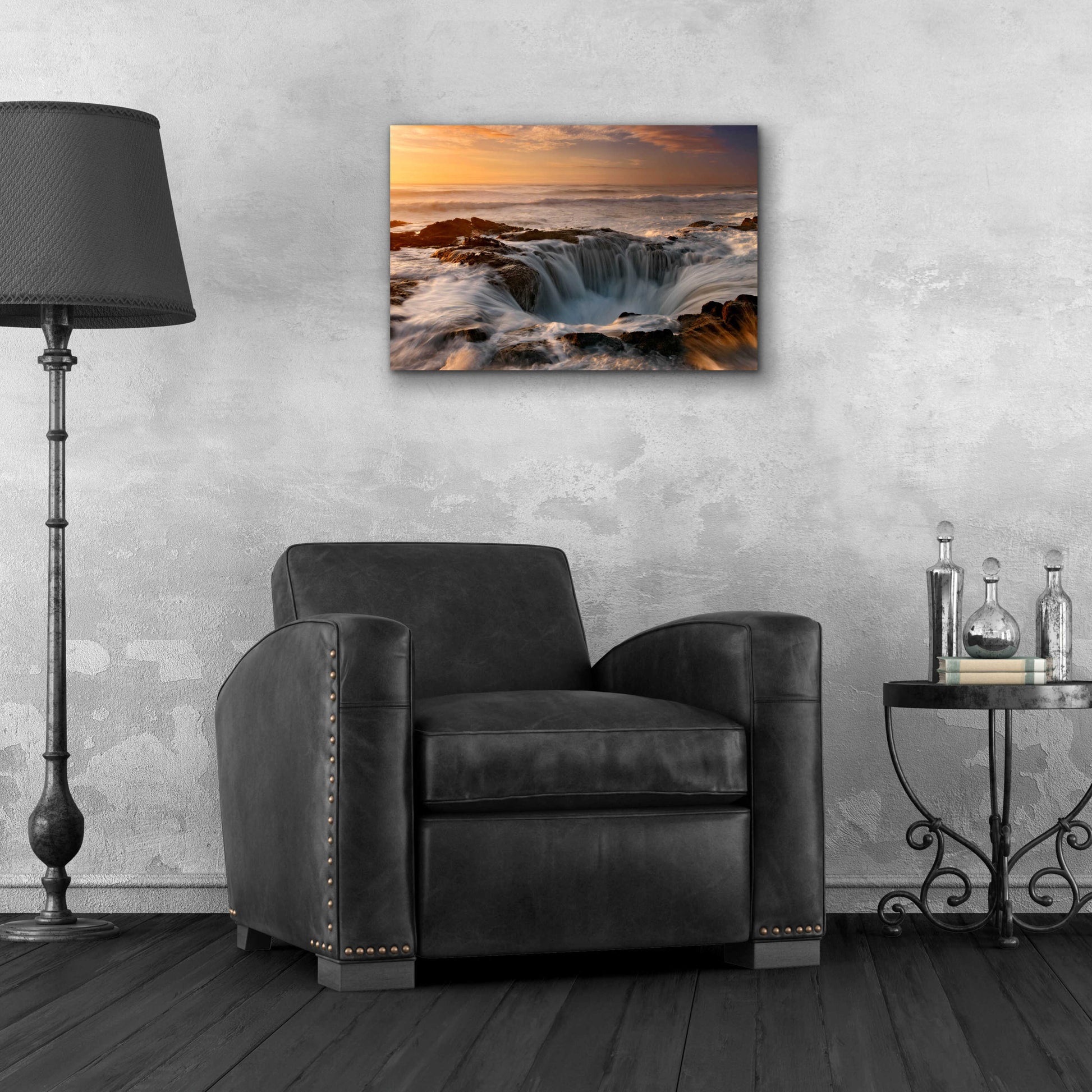 Epic Art 'Oregon Thor's Well' by Mike Jones, Acrylic Glass Wall Art,24x16