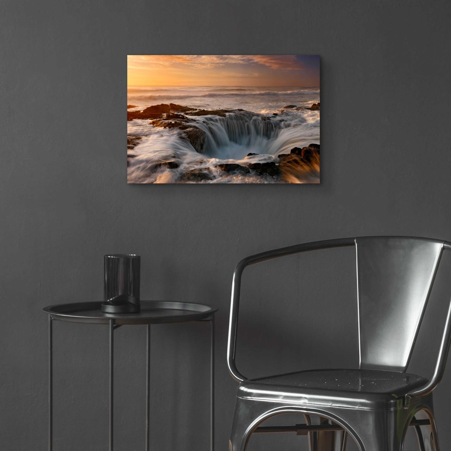 Epic Art 'Oregon Thor's Well' by Mike Jones, Acrylic Glass Wall Art,24x16