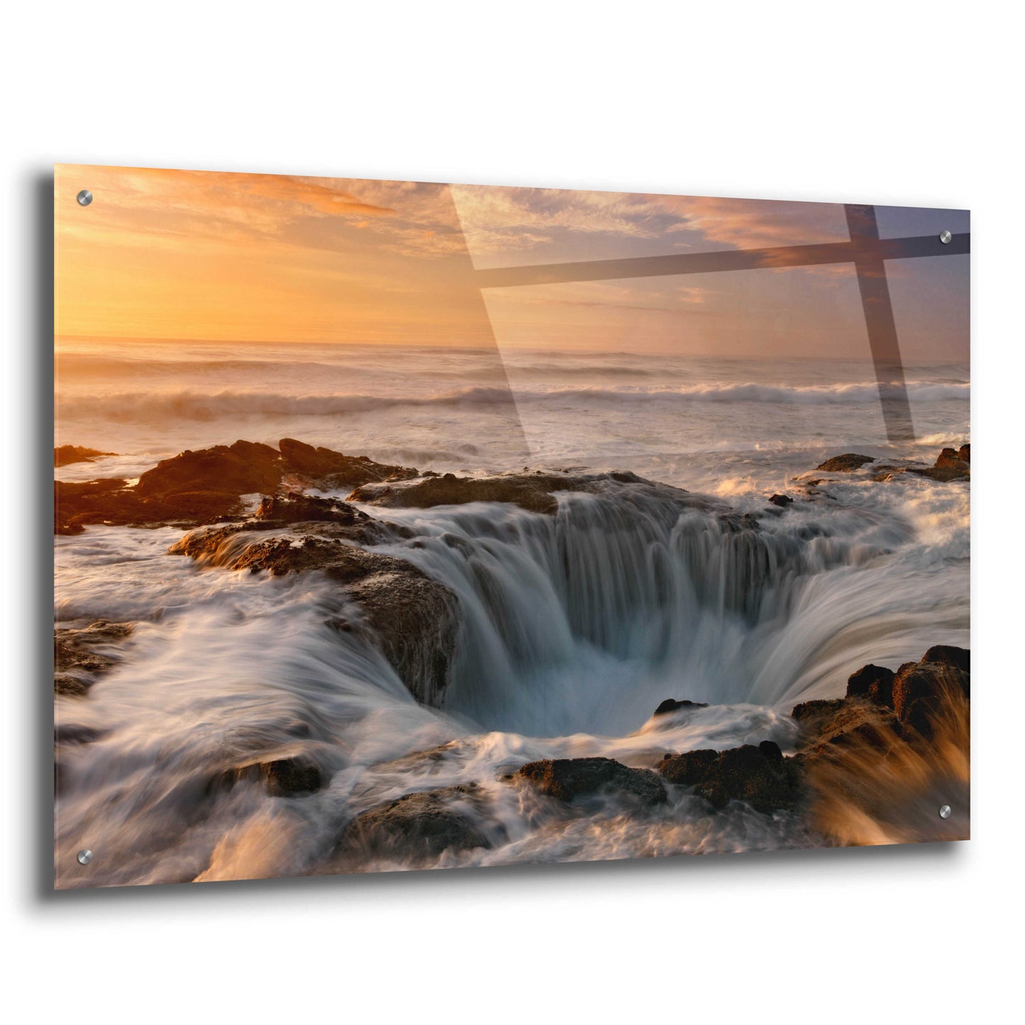 Epic Art 'Oregon Thor's Well' by Mike Jones, Acrylic Glass Wall Art,36x24