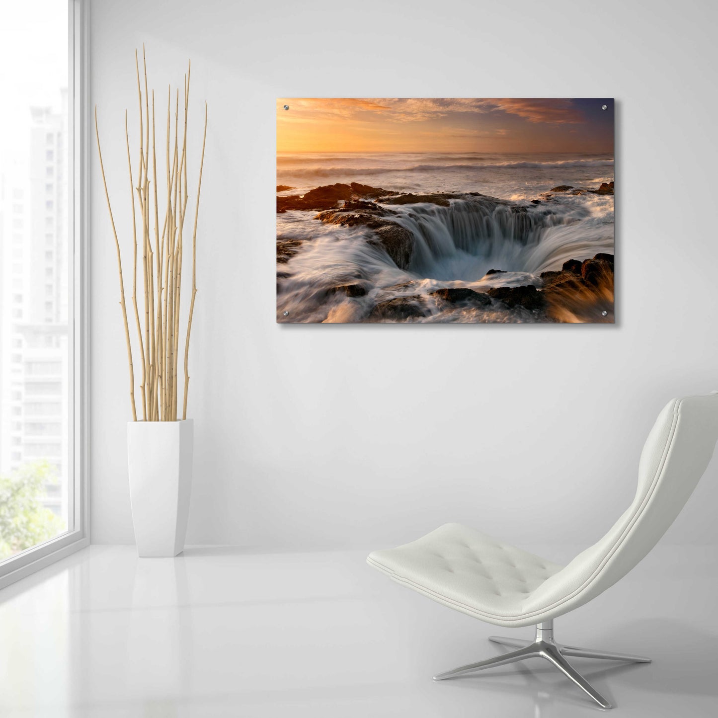 Epic Art 'Oregon Thor's Well' by Mike Jones, Acrylic Glass Wall Art,36x24