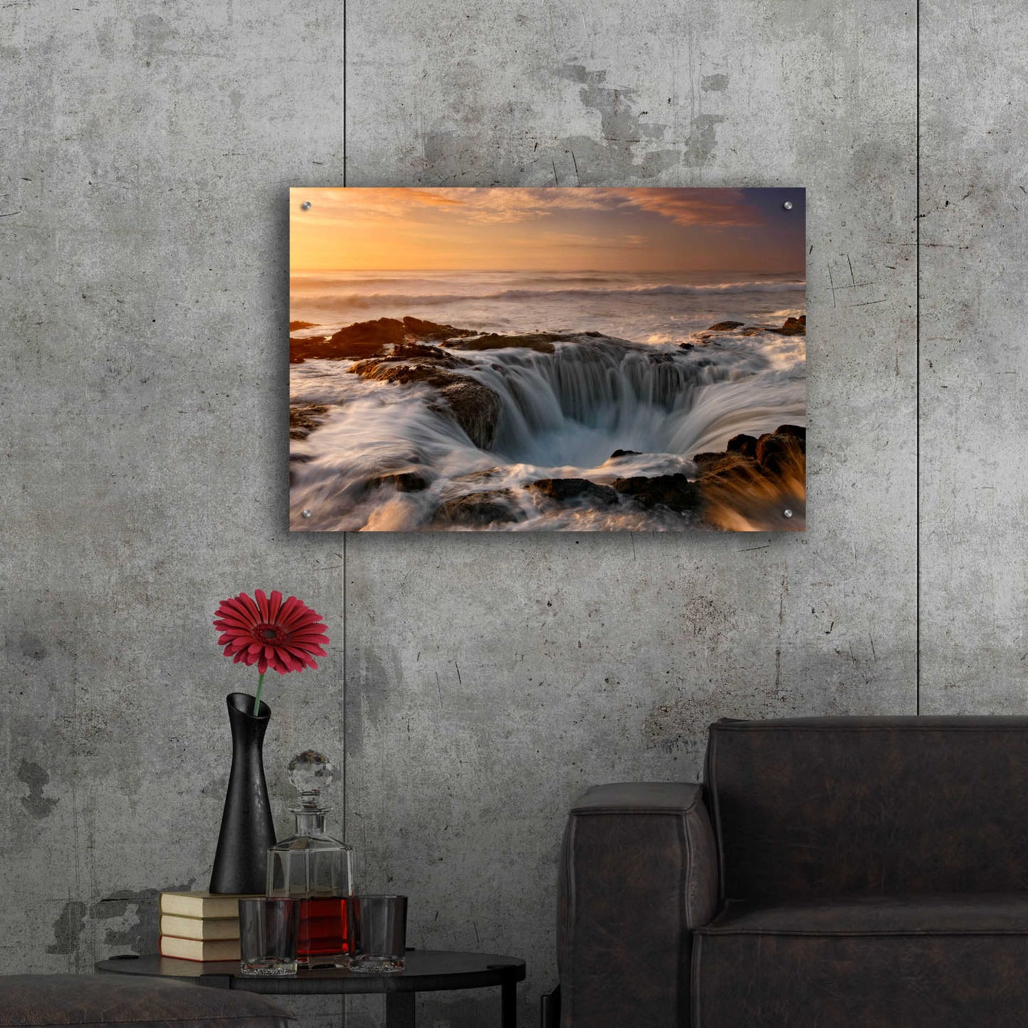 Epic Art 'Oregon Thor's Well' by Mike Jones, Acrylic Glass Wall Art,36x24