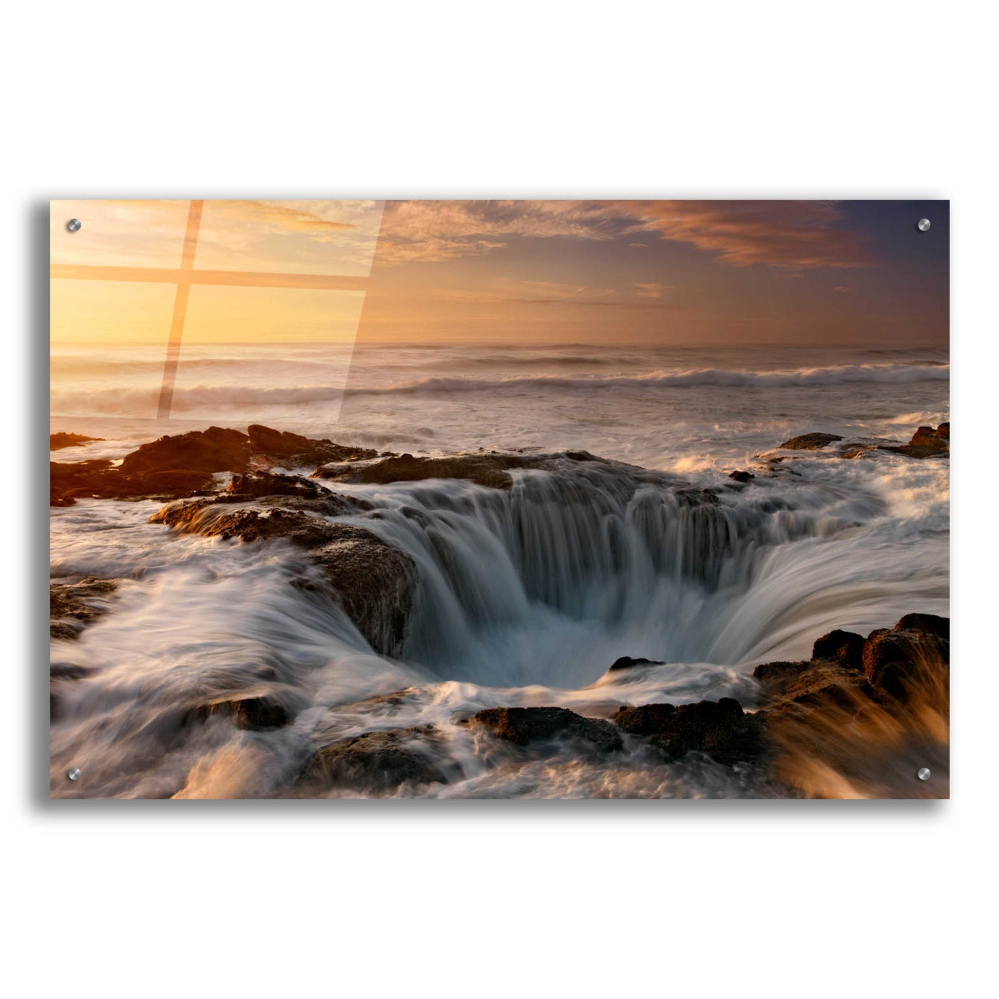 Epic Art 'Oregon Thor's Well' by Mike Jones, Acrylic Glass Wall Art,36x24