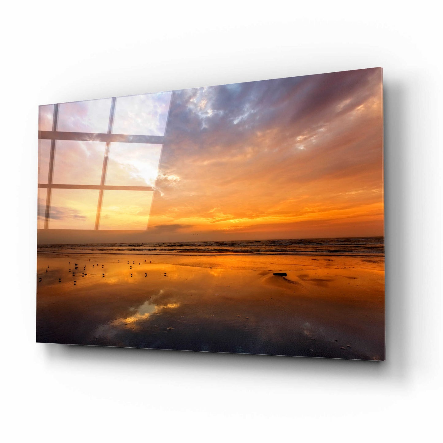 Epic Art 'Port Aransas Campground Sunrise' by Mike Jones, Acrylic Glass Wall Art,16x12