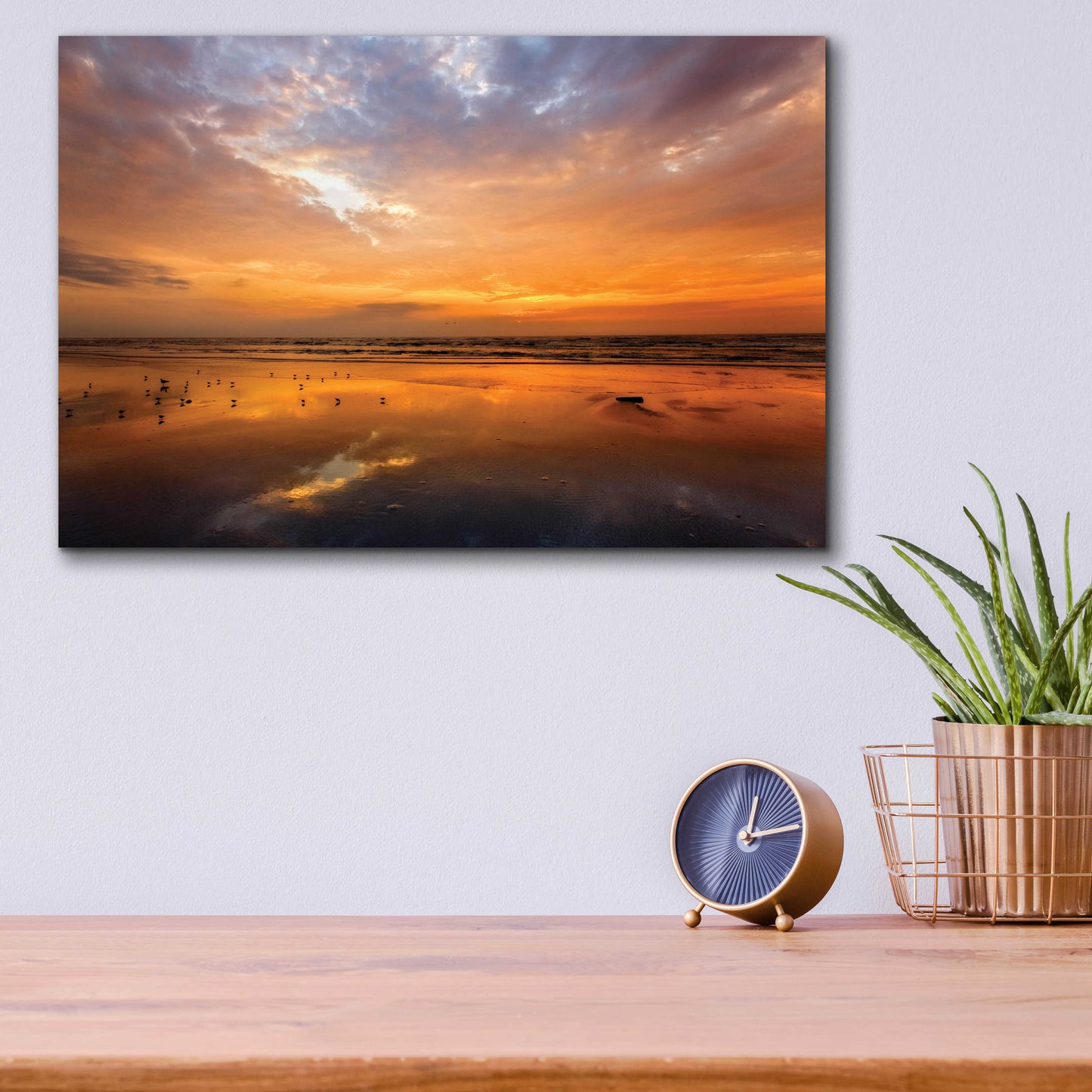 Epic Art 'Port Aransas Campground Sunrise' by Mike Jones, Acrylic Glass Wall Art,16x12