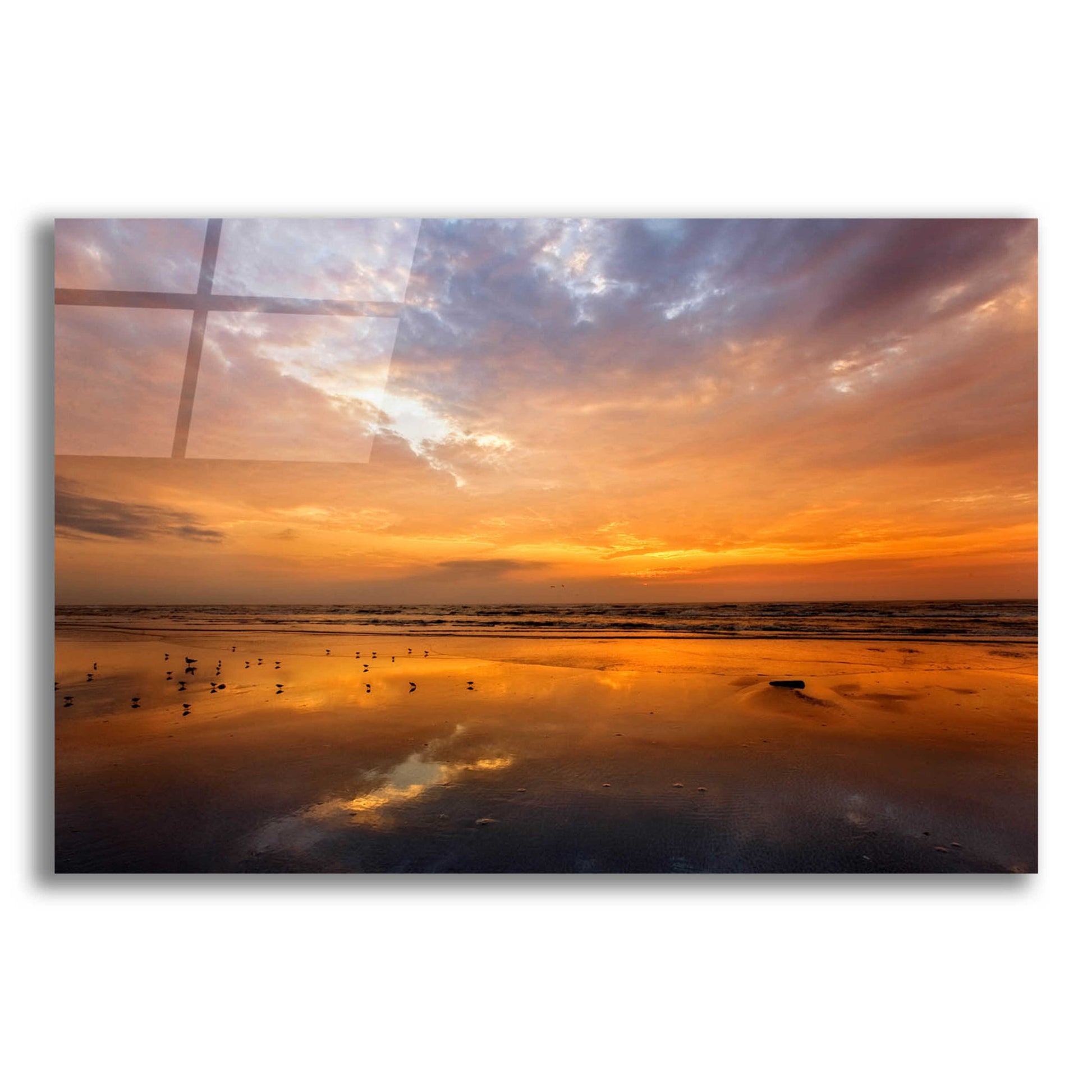 Epic Art 'Port Aransas Campground Sunrise' by Mike Jones, Acrylic Glass Wall Art,16x12