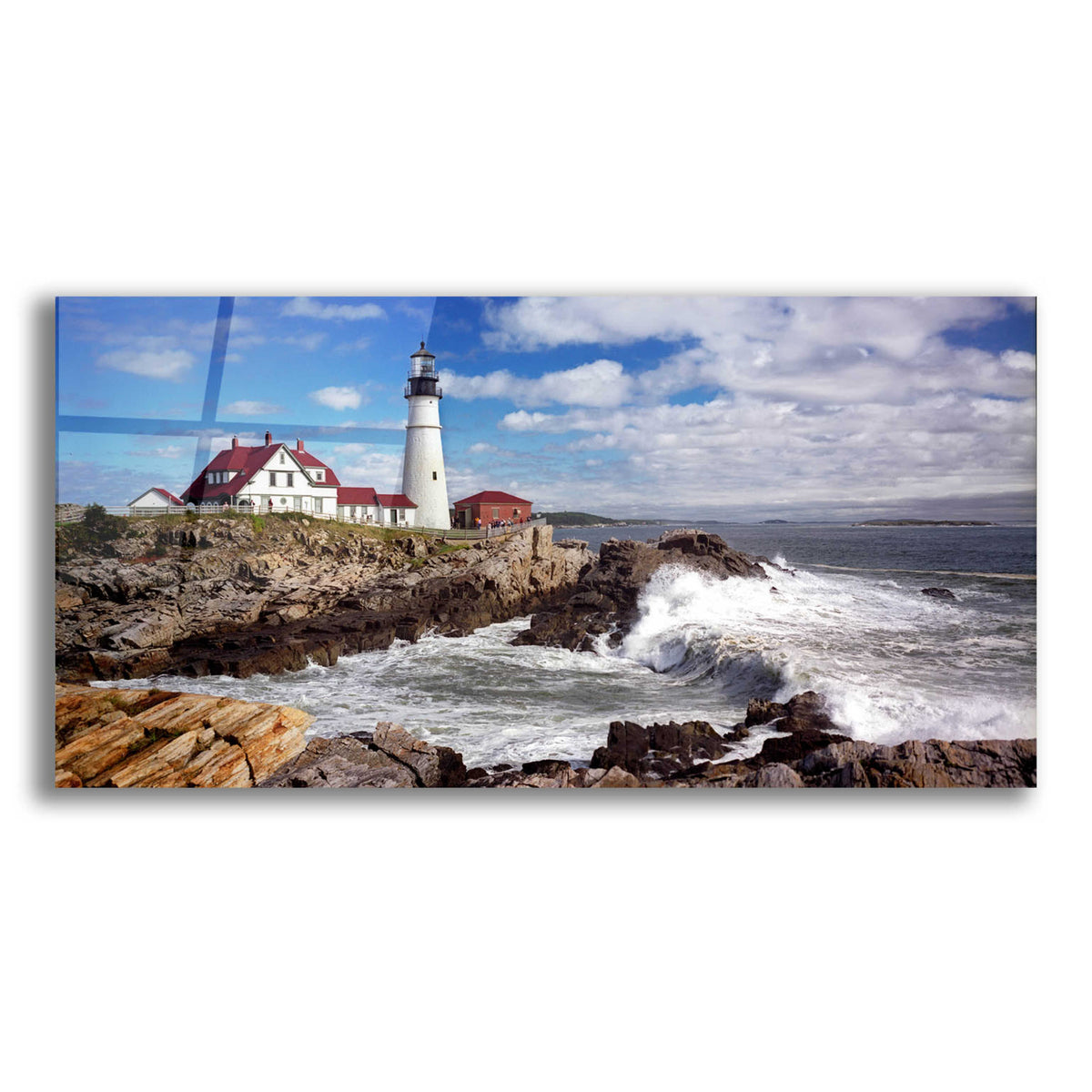 Epic Art 'Portland Head Light' by Mike Jones, Acrylic Glass Wall Art