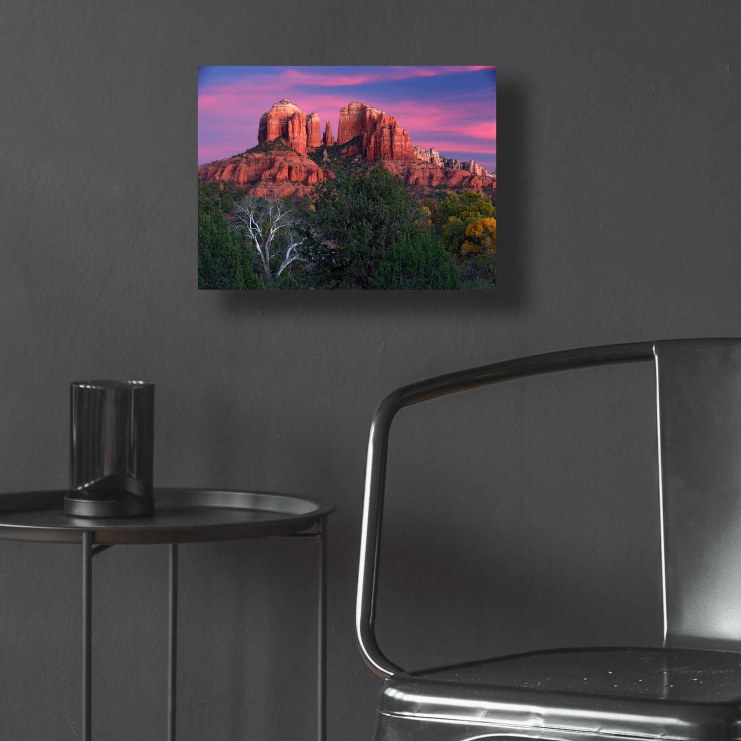 Epic Art 'Sedona Cathedral Rock Dusk' by Mike Jones, Acrylic Glass Wall Art,16x12