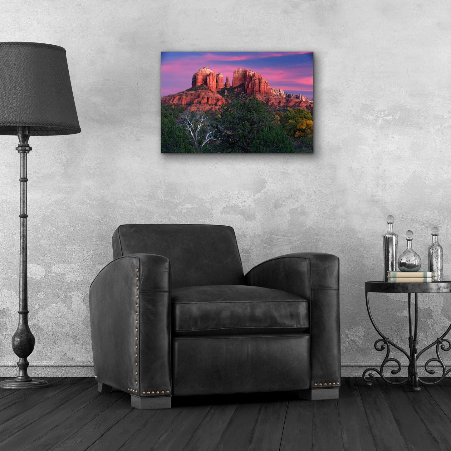 Epic Art 'Sedona Cathedral Rock Dusk' by Mike Jones, Acrylic Glass Wall Art,24x16