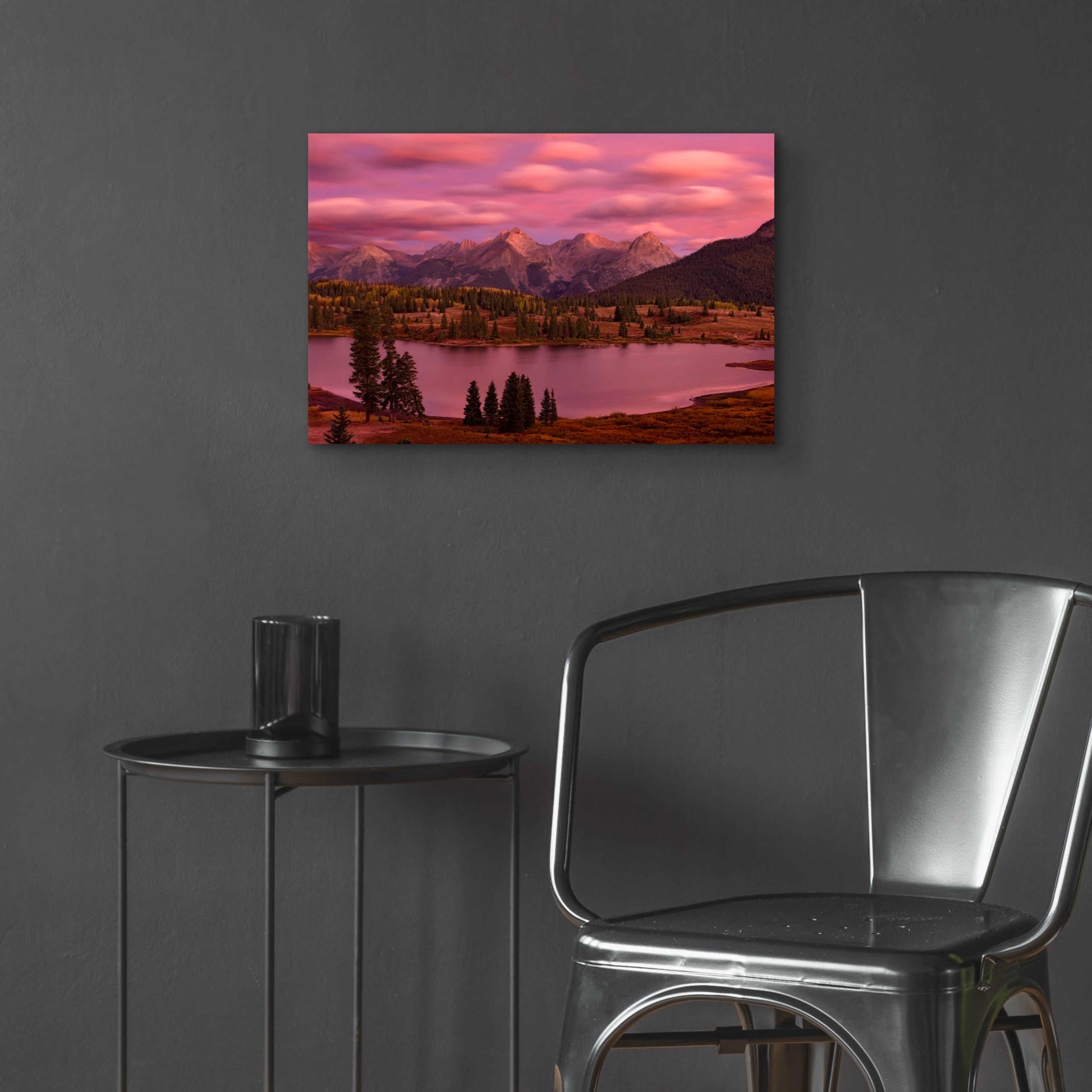 Epic Art 'Silverton Lake Dusk' by Mike Jones, Acrylic Glass Wall Art,24x16