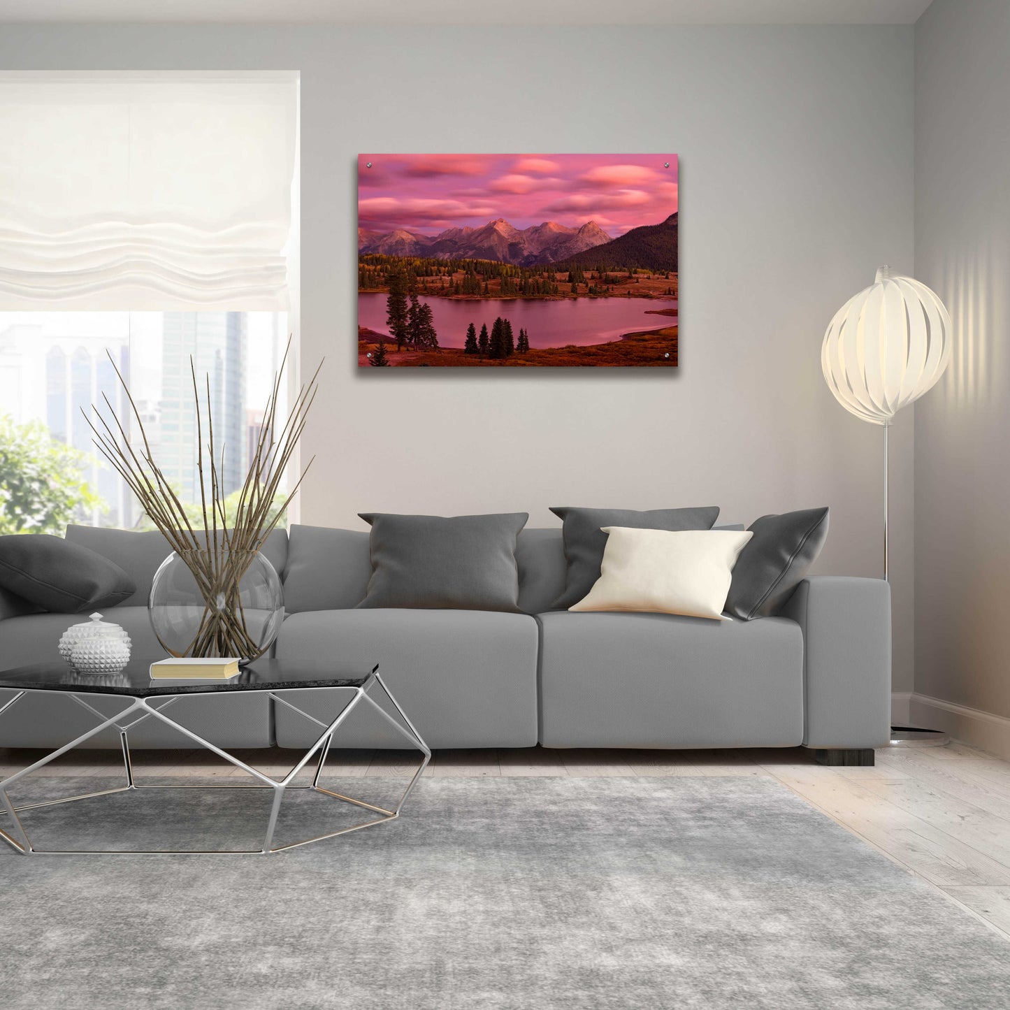 Epic Art 'Silverton Lake Dusk' by Mike Jones, Acrylic Glass Wall Art,36x24