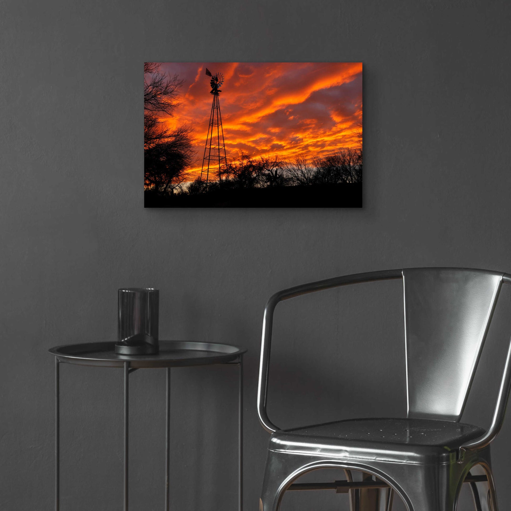 Epic Art 'Superior Windmill Sunset' by Mike Jones, Acrylic Glass Wall Art,24x16