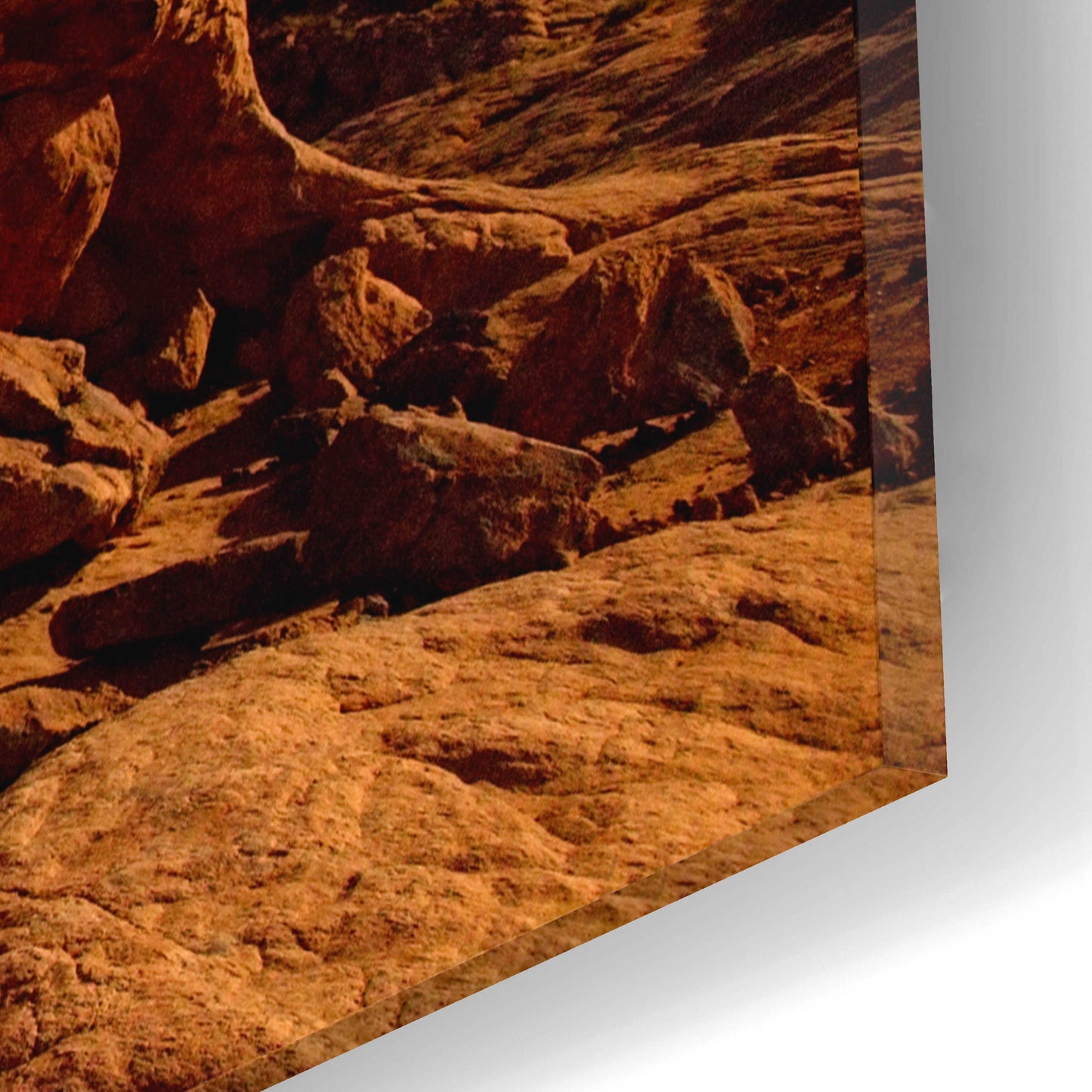 Epic Art 'Utah Sunset Arch' by Mike Jones, Acrylic Glass Wall Art,16x12