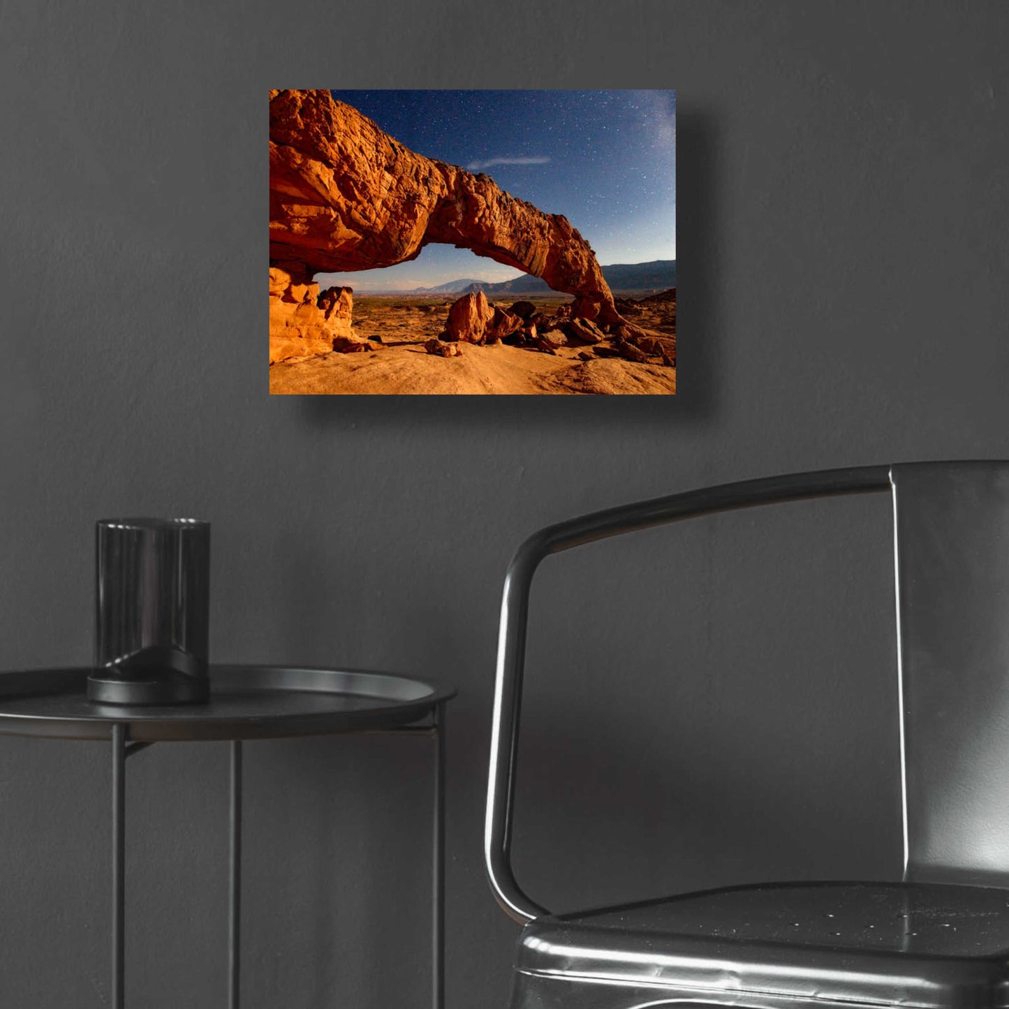 Epic Art 'Utah Sunset Arch' by Mike Jones, Acrylic Glass Wall Art,16x12