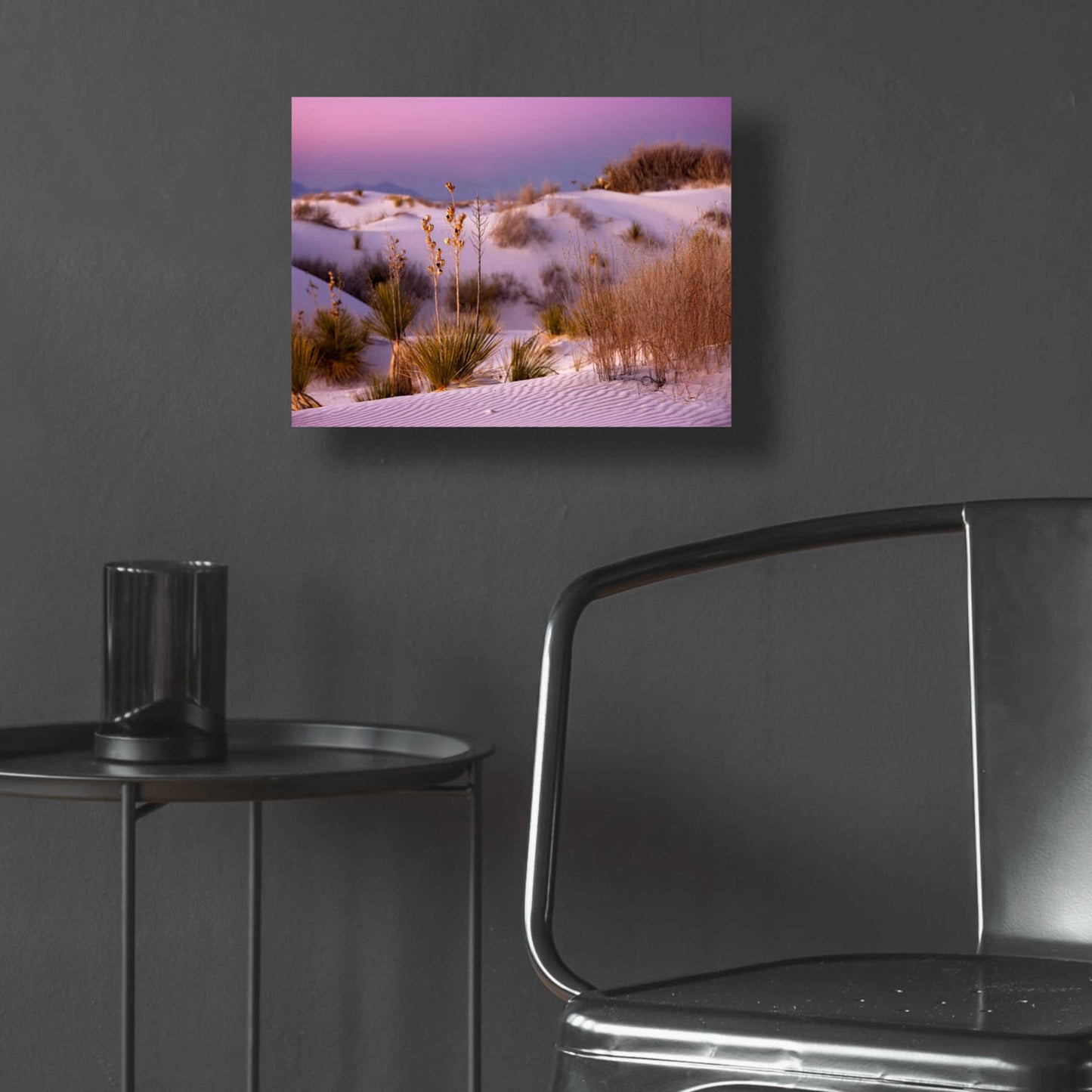 Epic Art 'White Sands Dusk' by Mike Jones, Acrylic Glass Wall Art,16x12