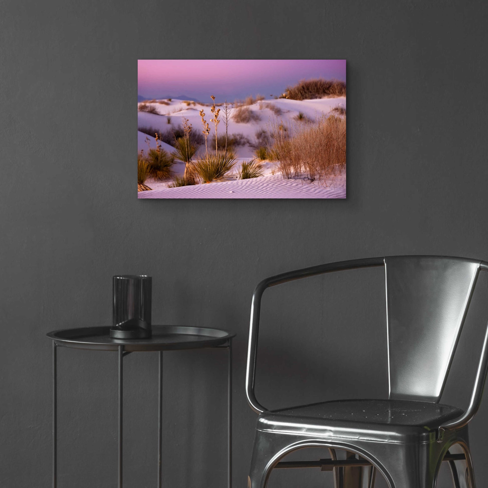 Epic Art 'White Sands Dusk' by Mike Jones, Acrylic Glass Wall Art,24x16