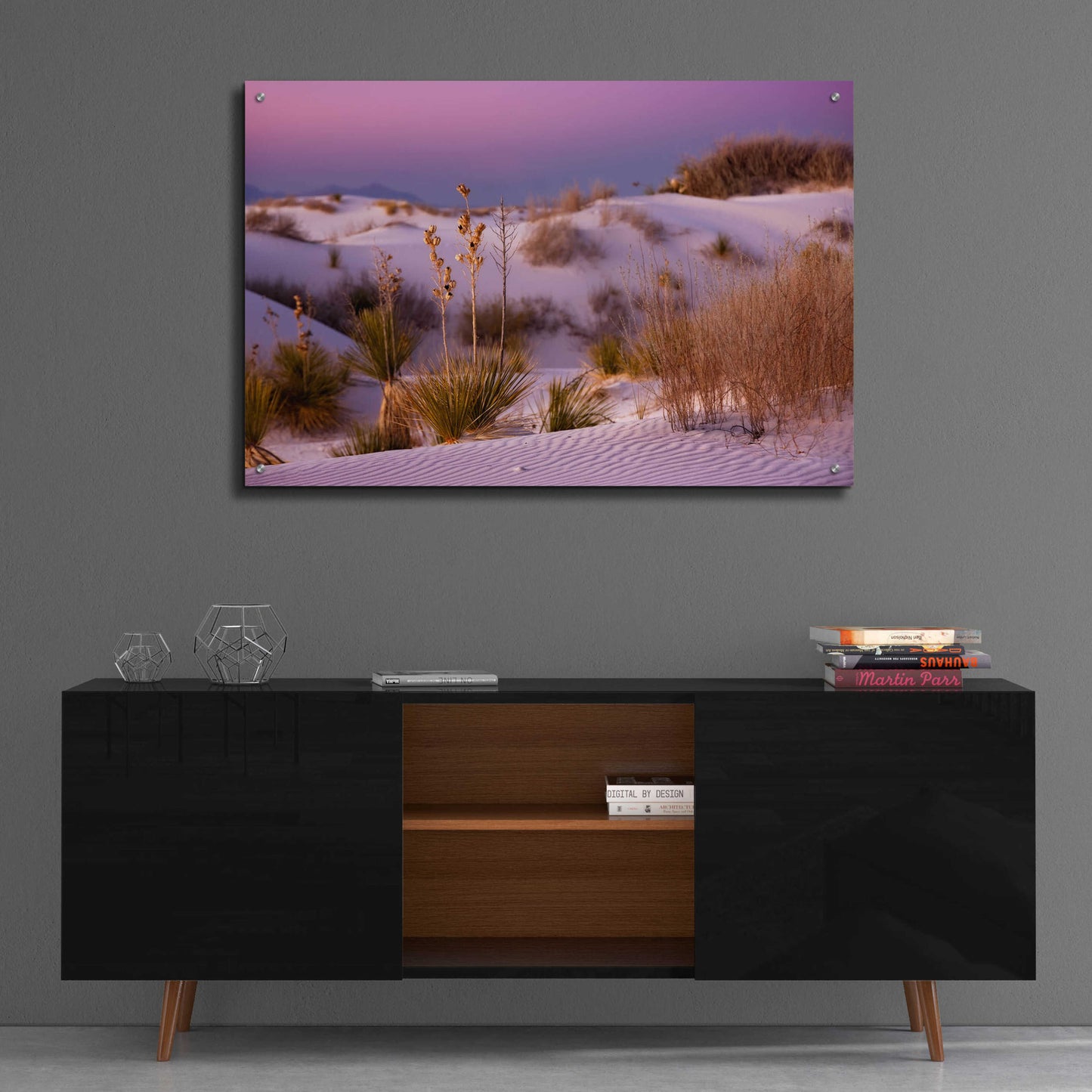 Epic Art 'White Sands Dusk' by Mike Jones, Acrylic Glass Wall Art,36x24