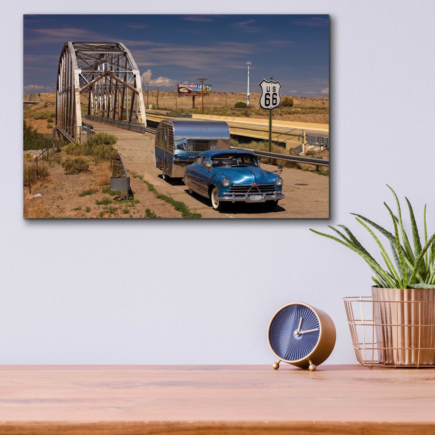 Epic Art 'Albaquerque Rt Rio Puerco Bridge' by Mike Jones, Acrylic Glass Wall Art,16x12