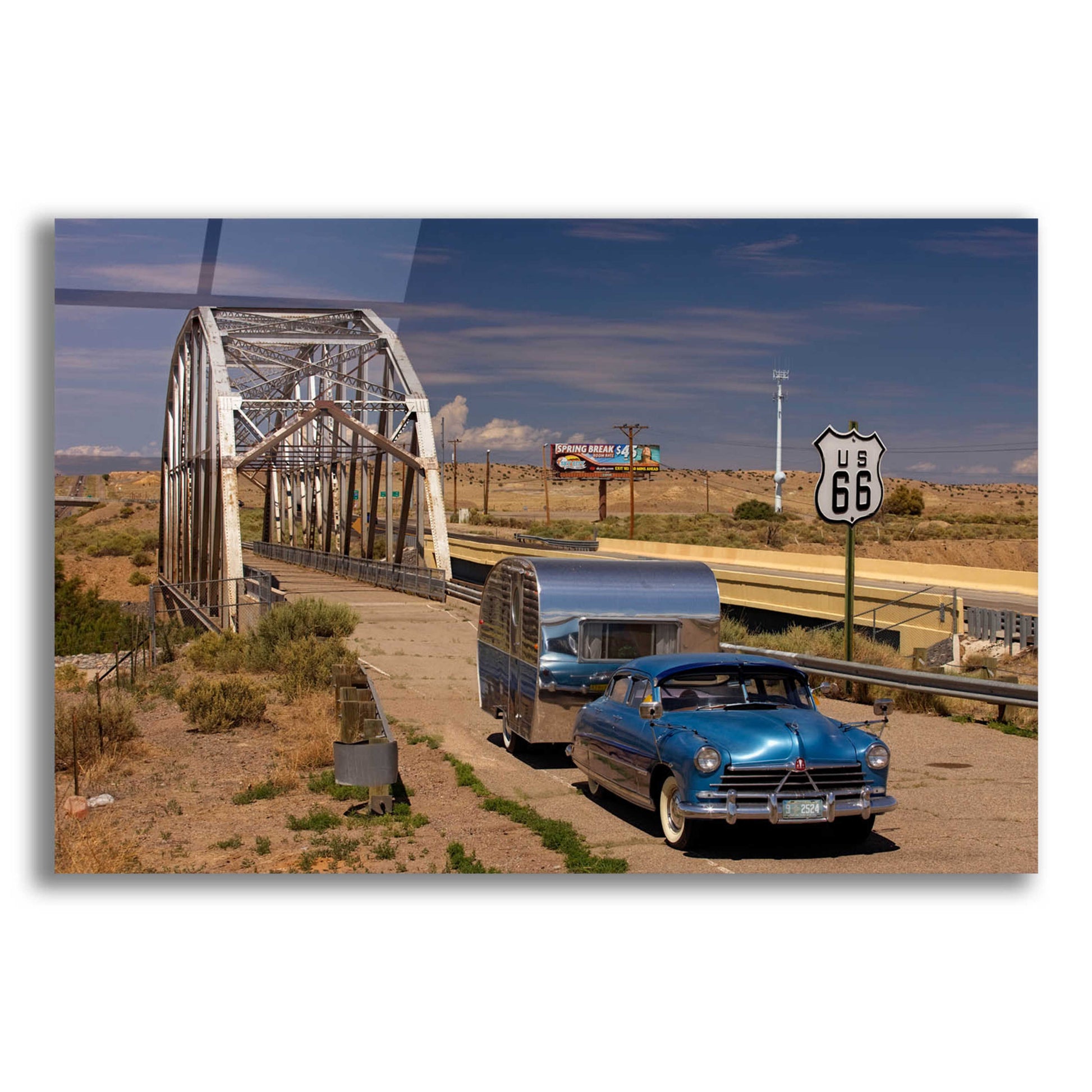 Epic Art 'Albaquerque Rt Rio Puerco Bridge' by Mike Jones, Acrylic Glass Wall Art,16x12