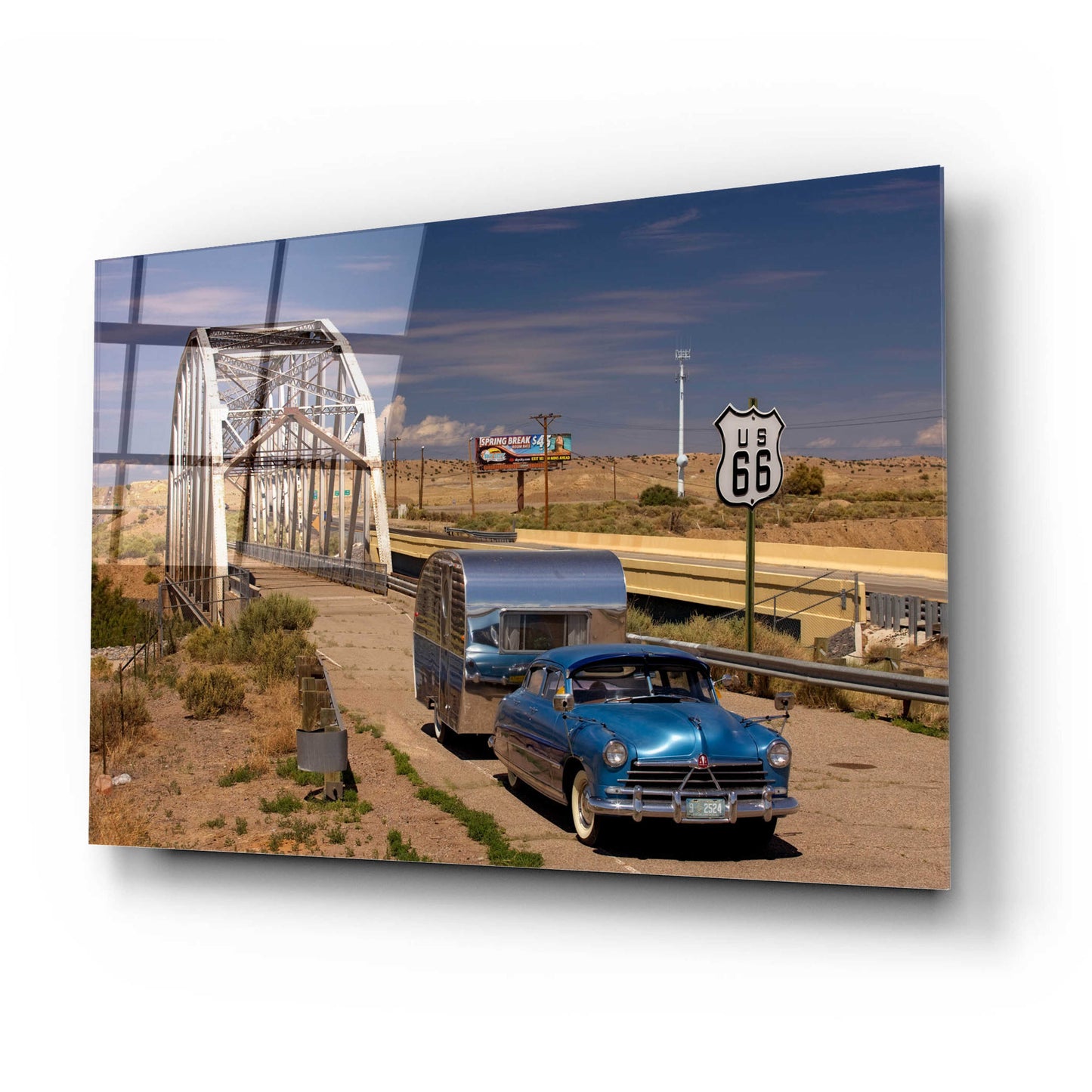 Epic Art 'Albaquerque Rt Rio Puerco Bridge' by Mike Jones, Acrylic Glass Wall Art,24x16