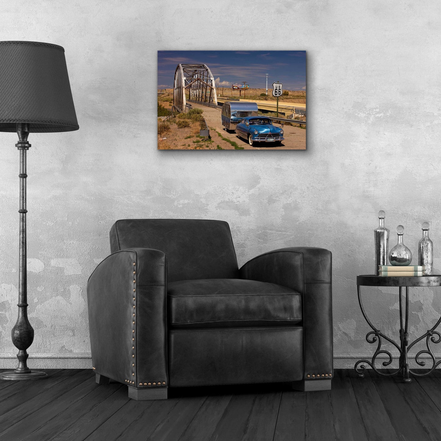 Epic Art 'Albaquerque Rt Rio Puerco Bridge' by Mike Jones, Acrylic Glass Wall Art,24x16