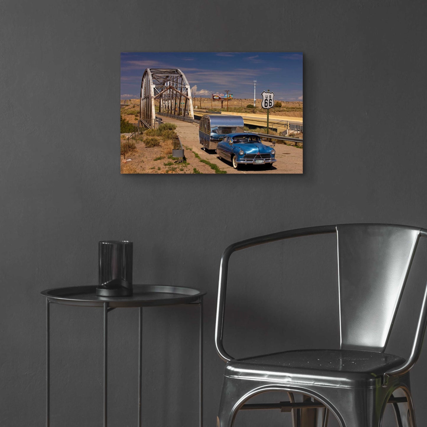 Epic Art 'Albaquerque Rt Rio Puerco Bridge' by Mike Jones, Acrylic Glass Wall Art,24x16