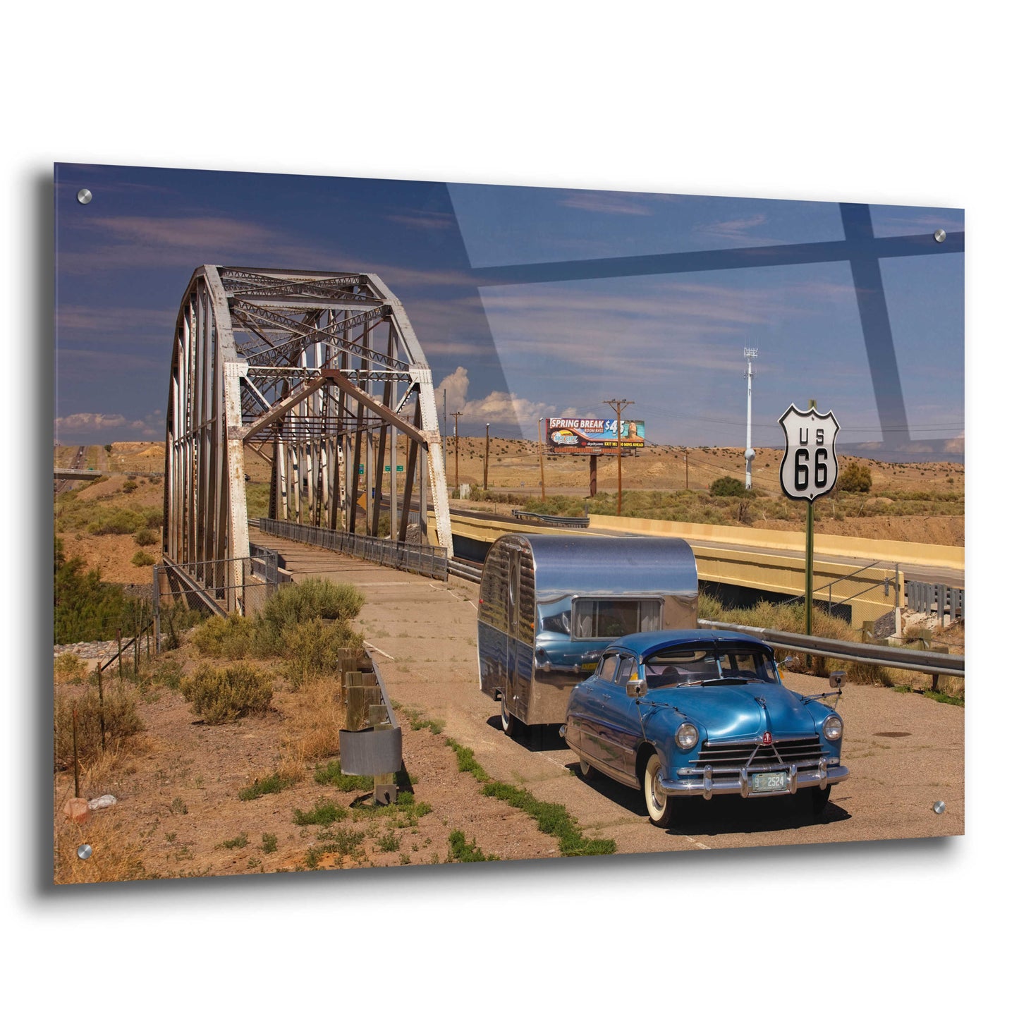 Epic Art 'Albaquerque Rt Rio Puerco Bridge' by Mike Jones, Acrylic Glass Wall Art,36x24