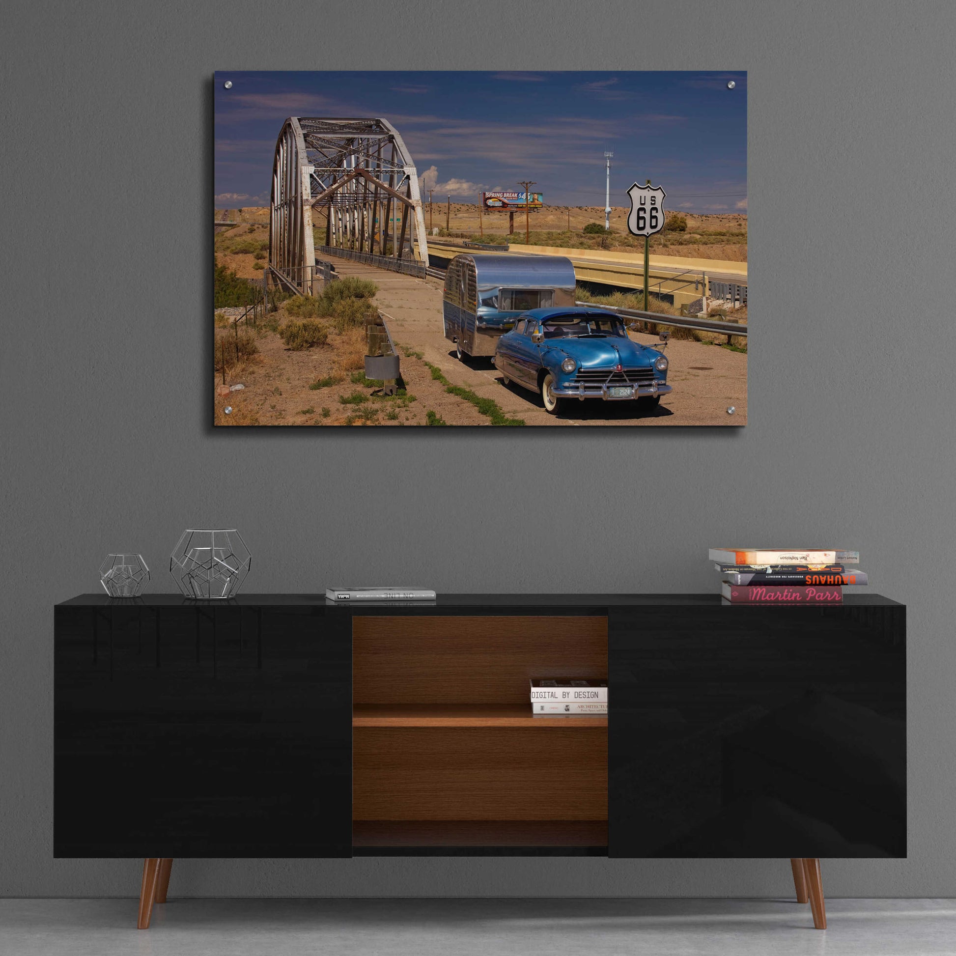 Epic Art 'Albaquerque Rt Rio Puerco Bridge' by Mike Jones, Acrylic Glass Wall Art,36x24