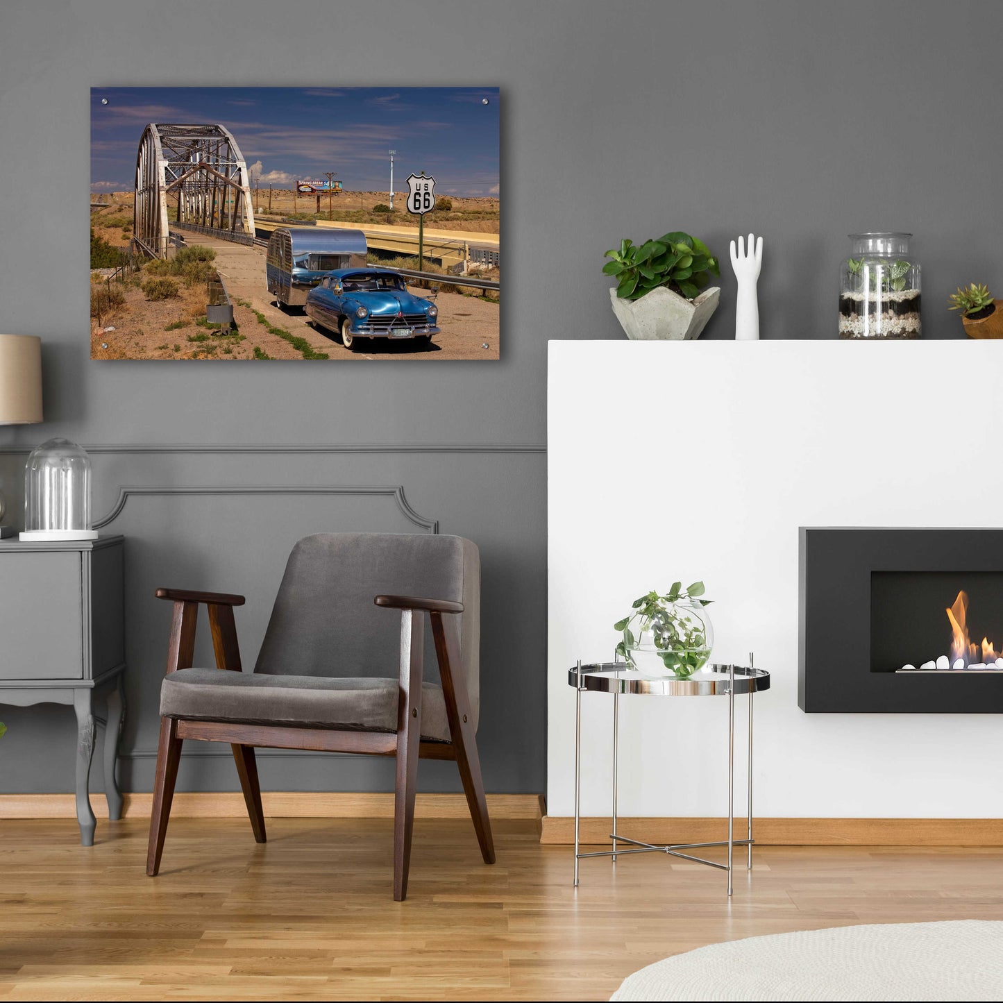 Epic Art 'Albaquerque Rt Rio Puerco Bridge' by Mike Jones, Acrylic Glass Wall Art,36x24