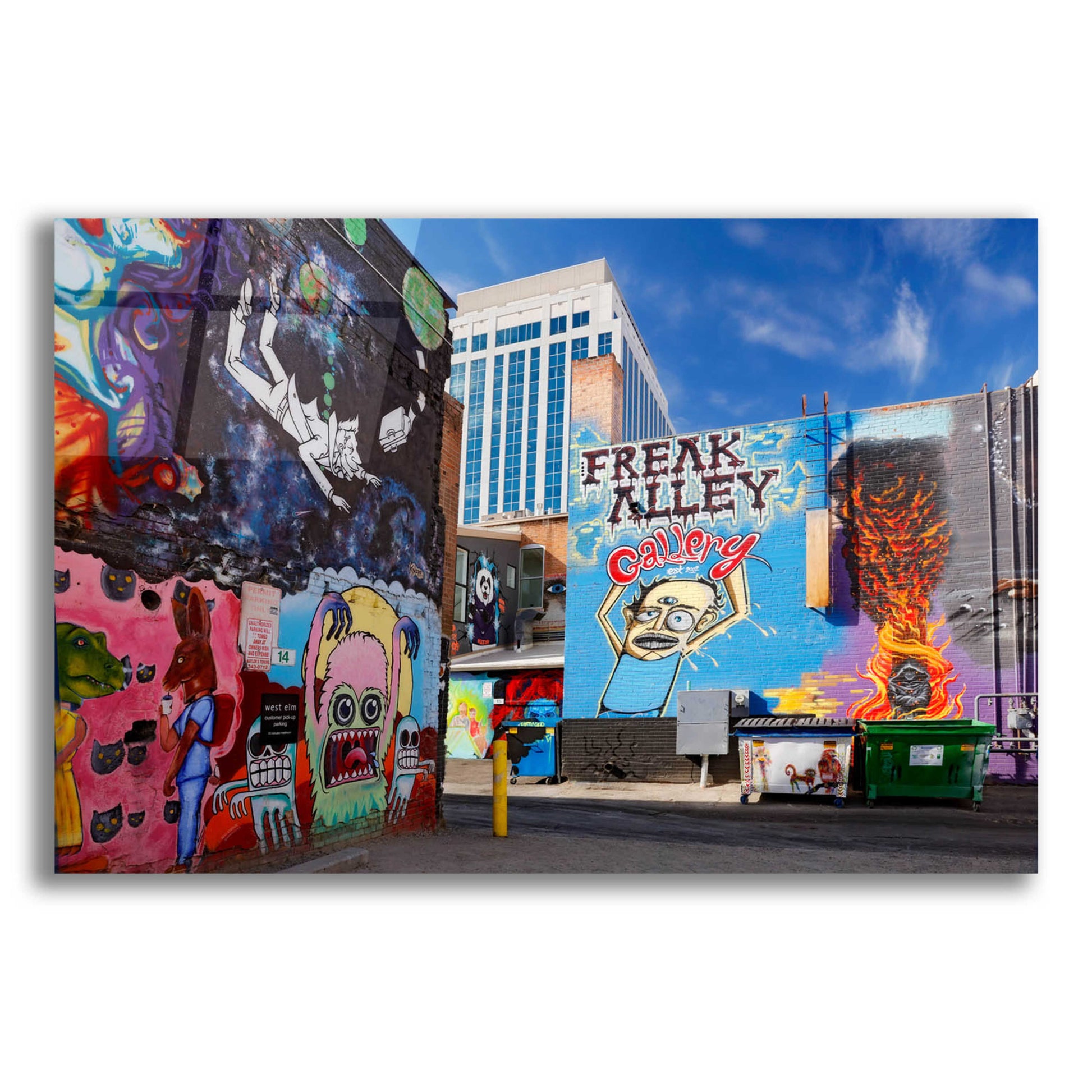 Epic Art 'Boise Freak Alley' by Mike Jones, Acrylic Glass Wall Art,16x12