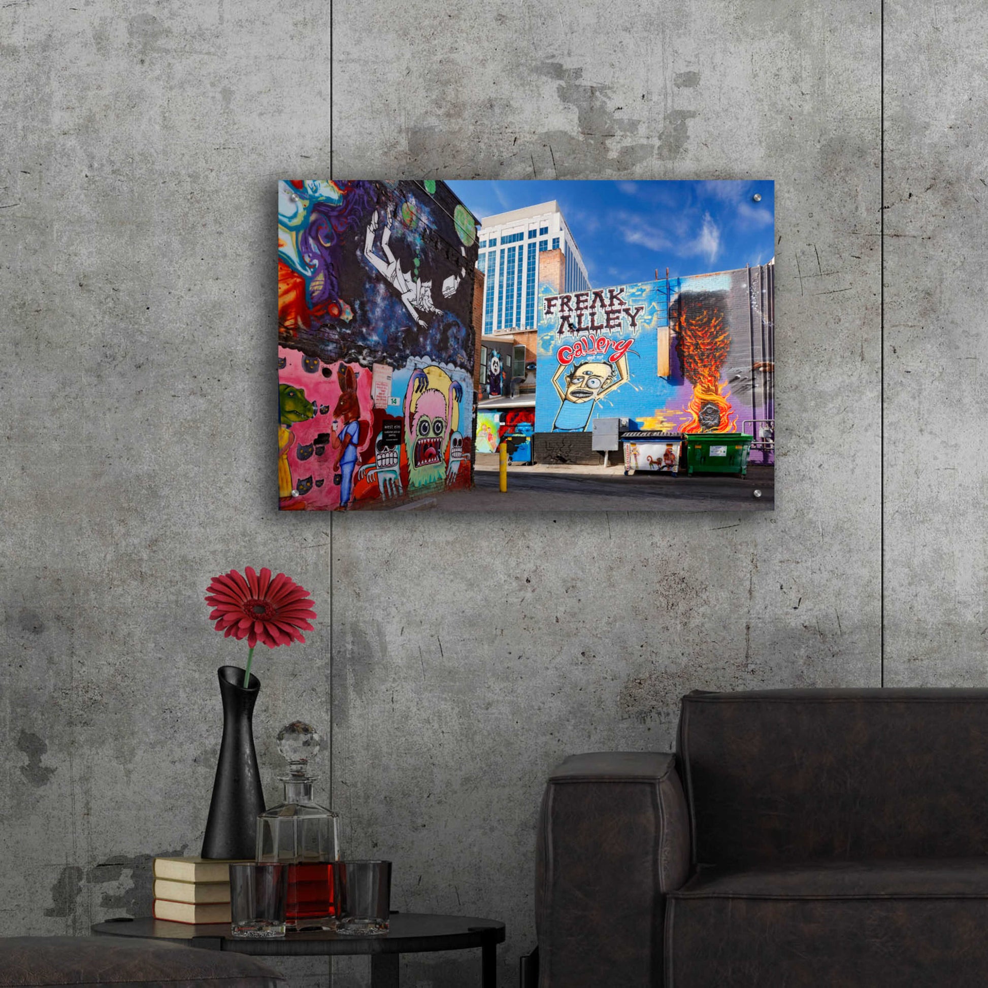 Epic Art 'Boise Freak Alley' by Mike Jones, Acrylic Glass Wall Art,36x24