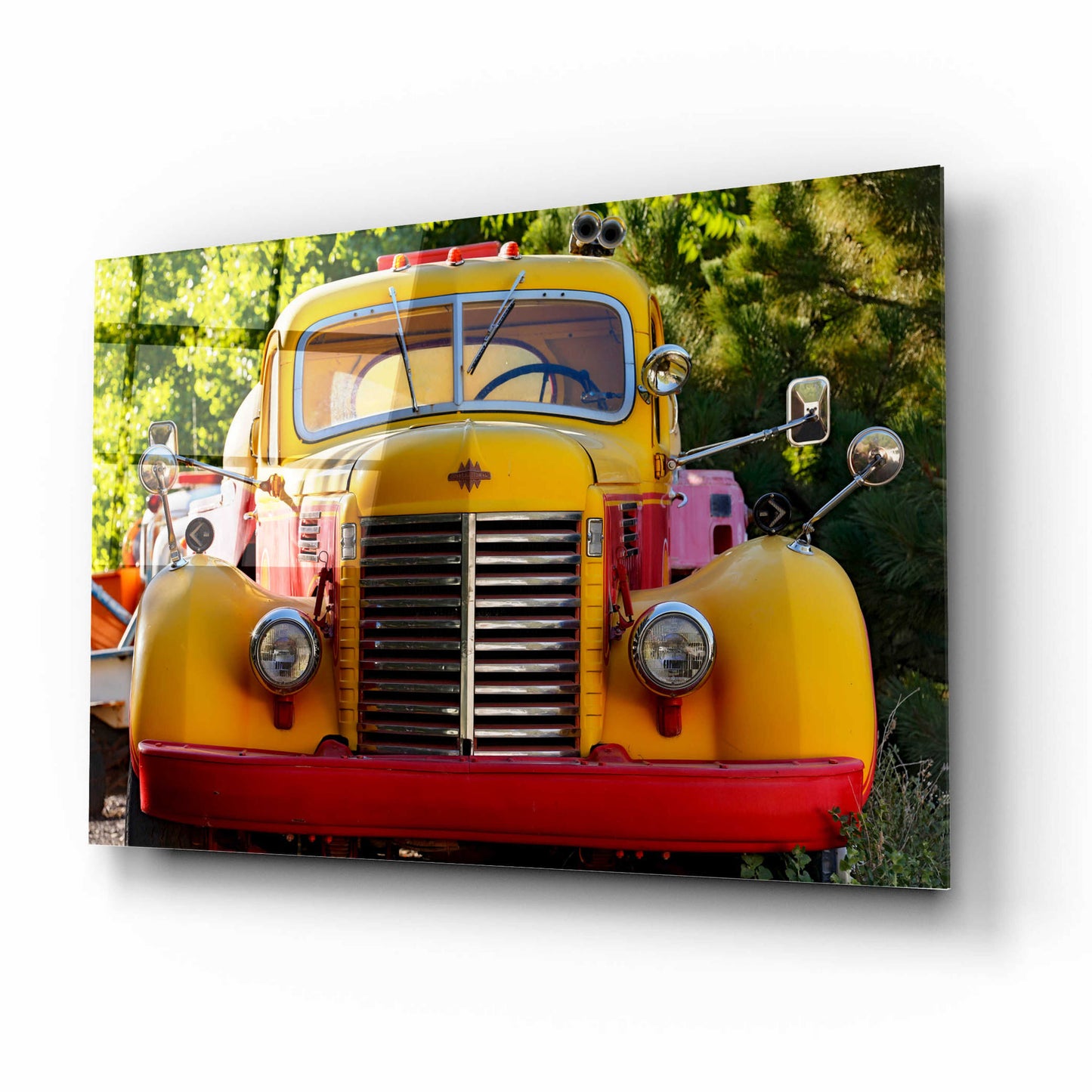 Epic Art 'Gold King Mine Yellow Truck' by Mike Jones, Acrylic Glass Wall Art,16x12