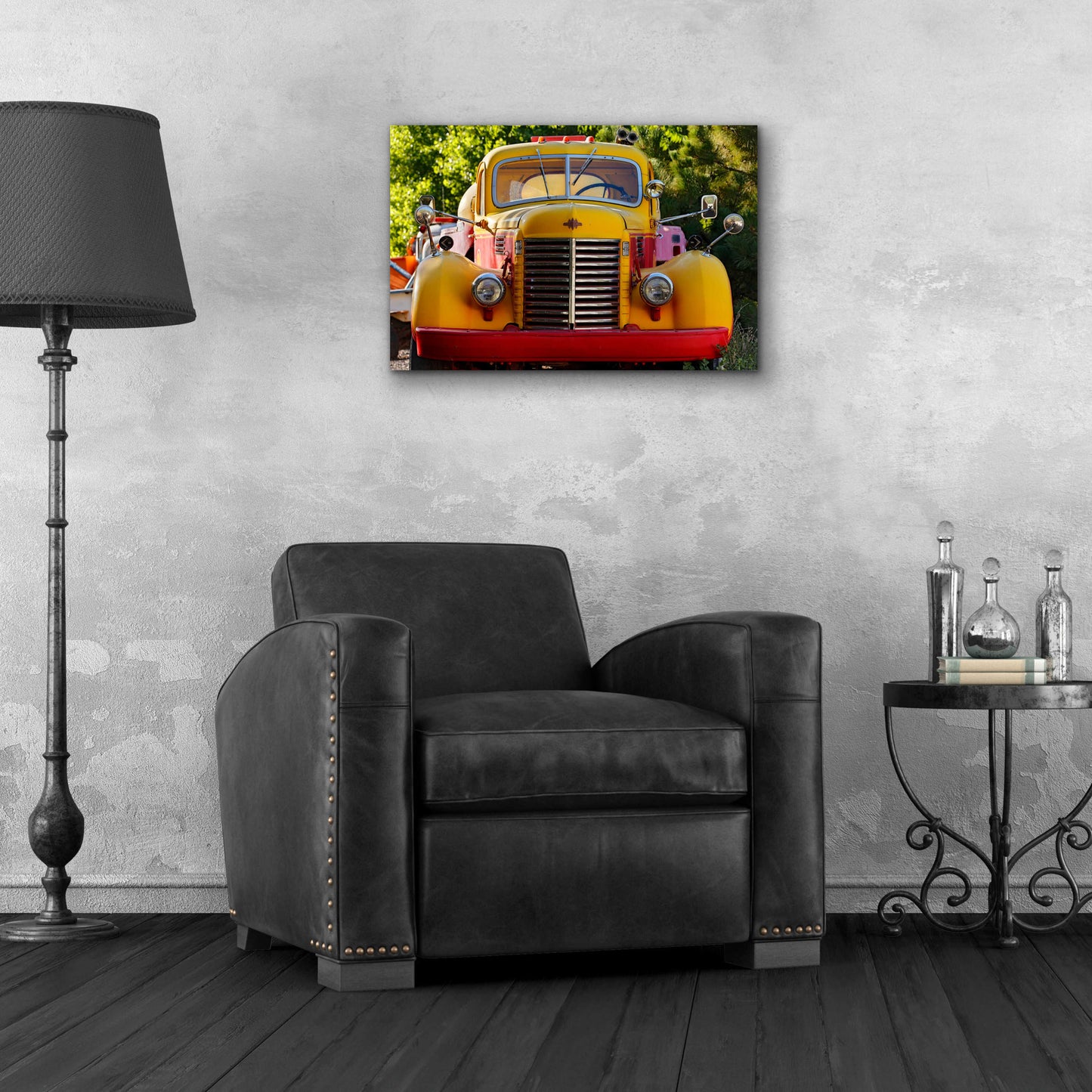 Epic Art 'Gold King Mine Yellow Truck' by Mike Jones, Acrylic Glass Wall Art,24x16