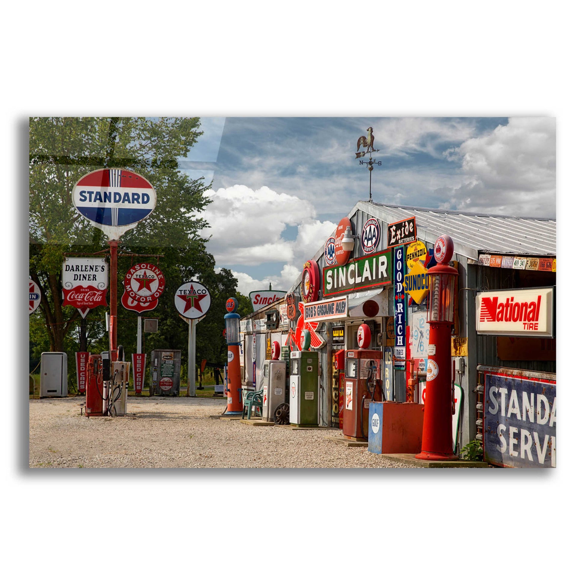 Epic Art 'Route 66 Cuba Missouri 2' by Mike Jones, Acrylic Glass Wall Art,16x12