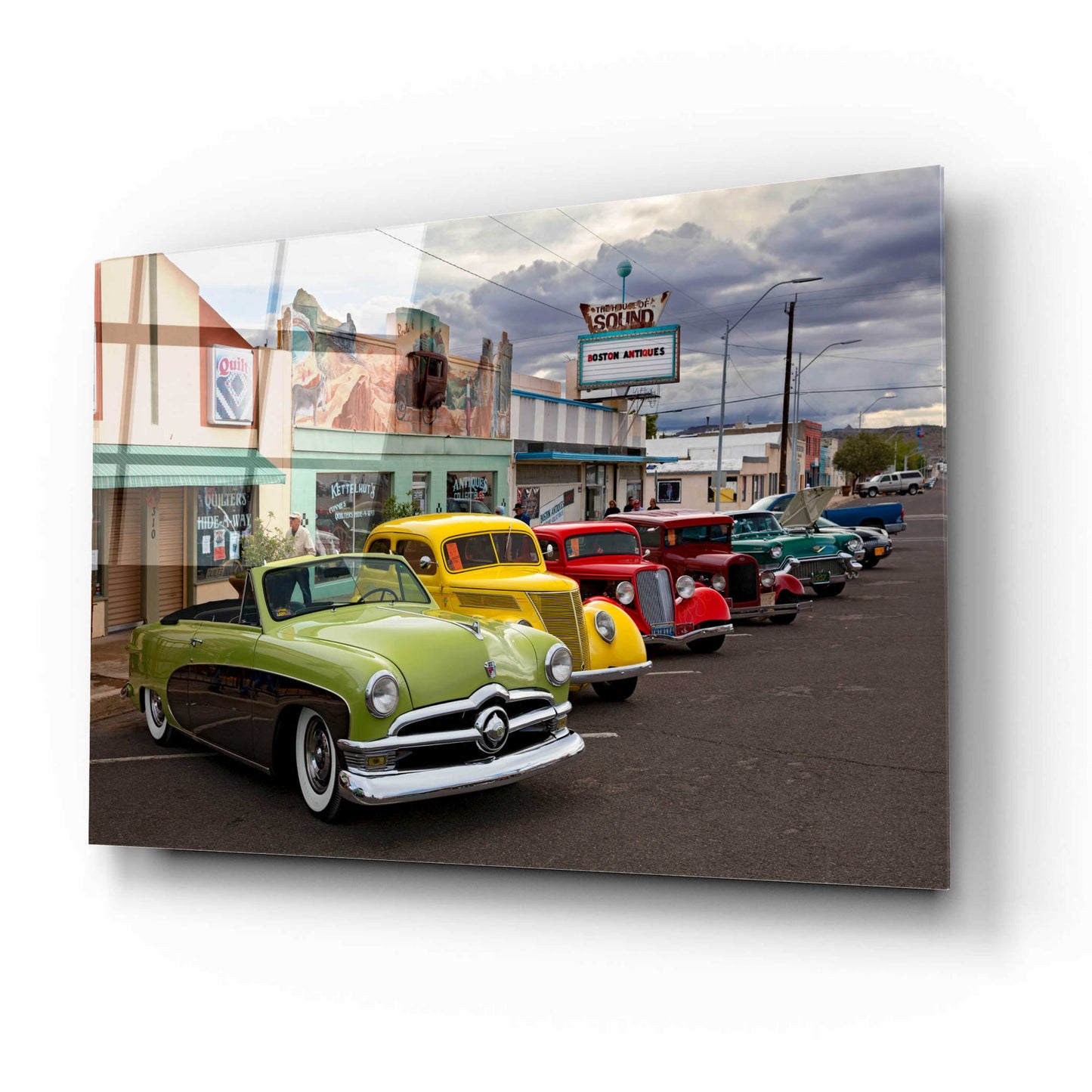 Epic Art 'Route 66 Fun Run Kingman' by Mike Jones, Acrylic Glass Wall Art,16x12