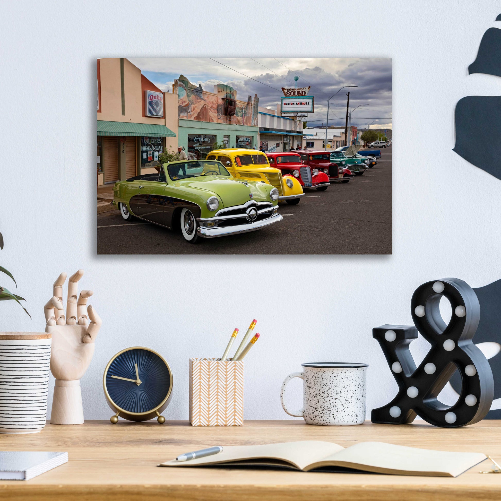 Epic Art 'Route 66 Fun Run Kingman' by Mike Jones, Acrylic Glass Wall Art,16x12