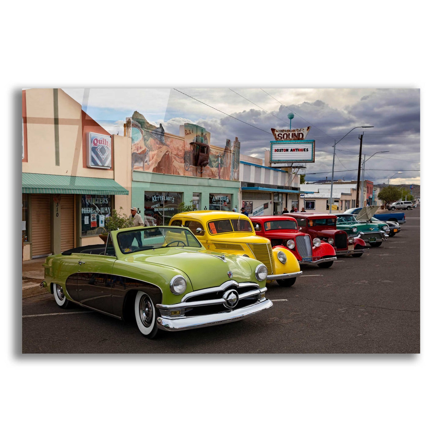 Epic Art 'Route 66 Fun Run Kingman' by Mike Jones, Acrylic Glass Wall Art,16x12