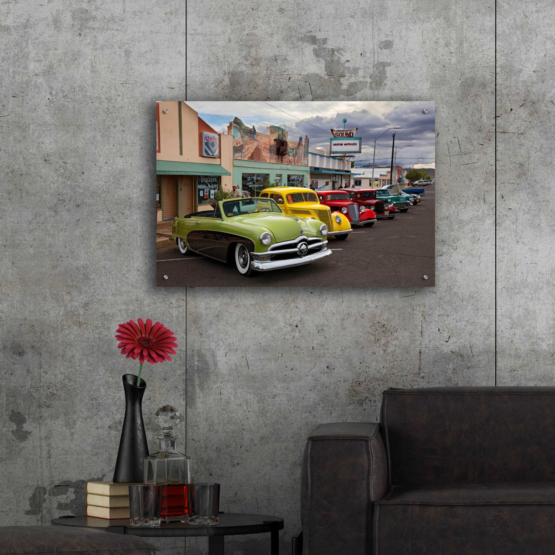 Epic Art 'Route 66 Fun Run Kingman' by Mike Jones, Acrylic Glass Wall Art,36x24