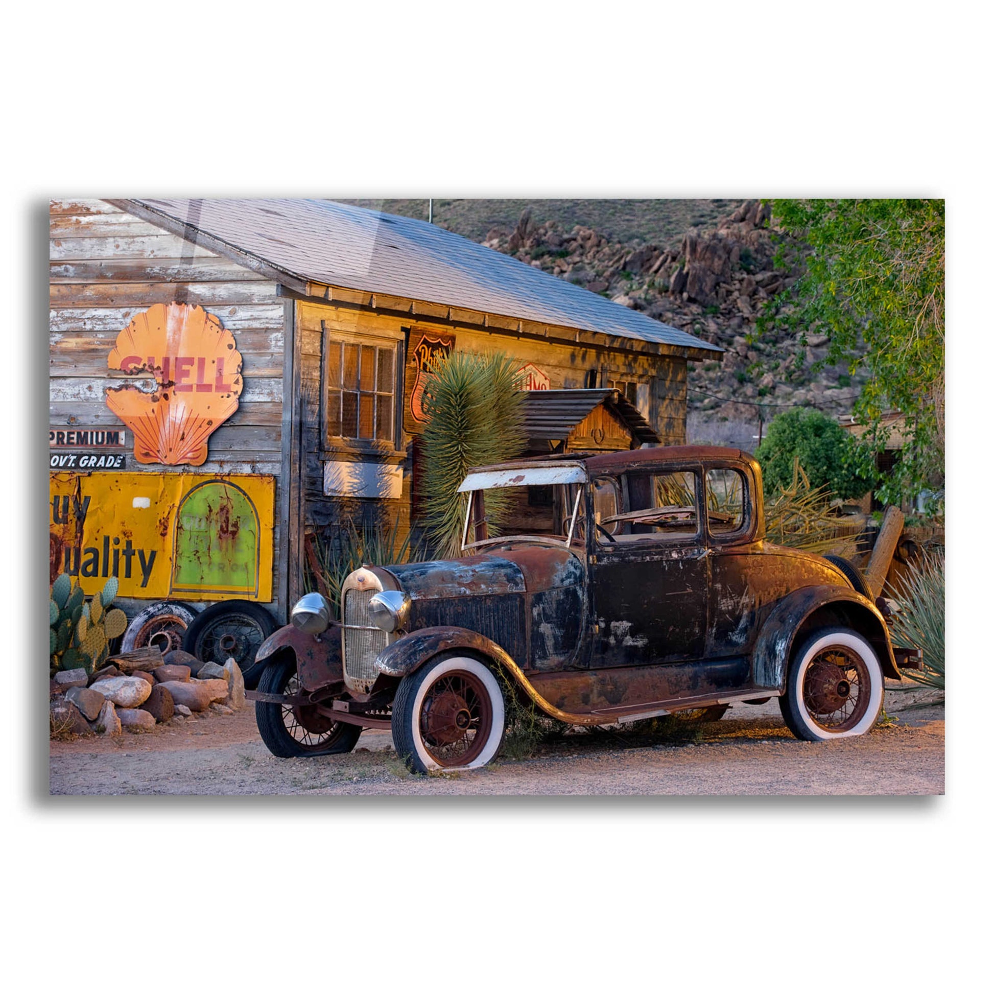 Epic Art 'Route 66 near Peach Springs' by Mike Jones, Acrylic Glass Wall Art,16x12