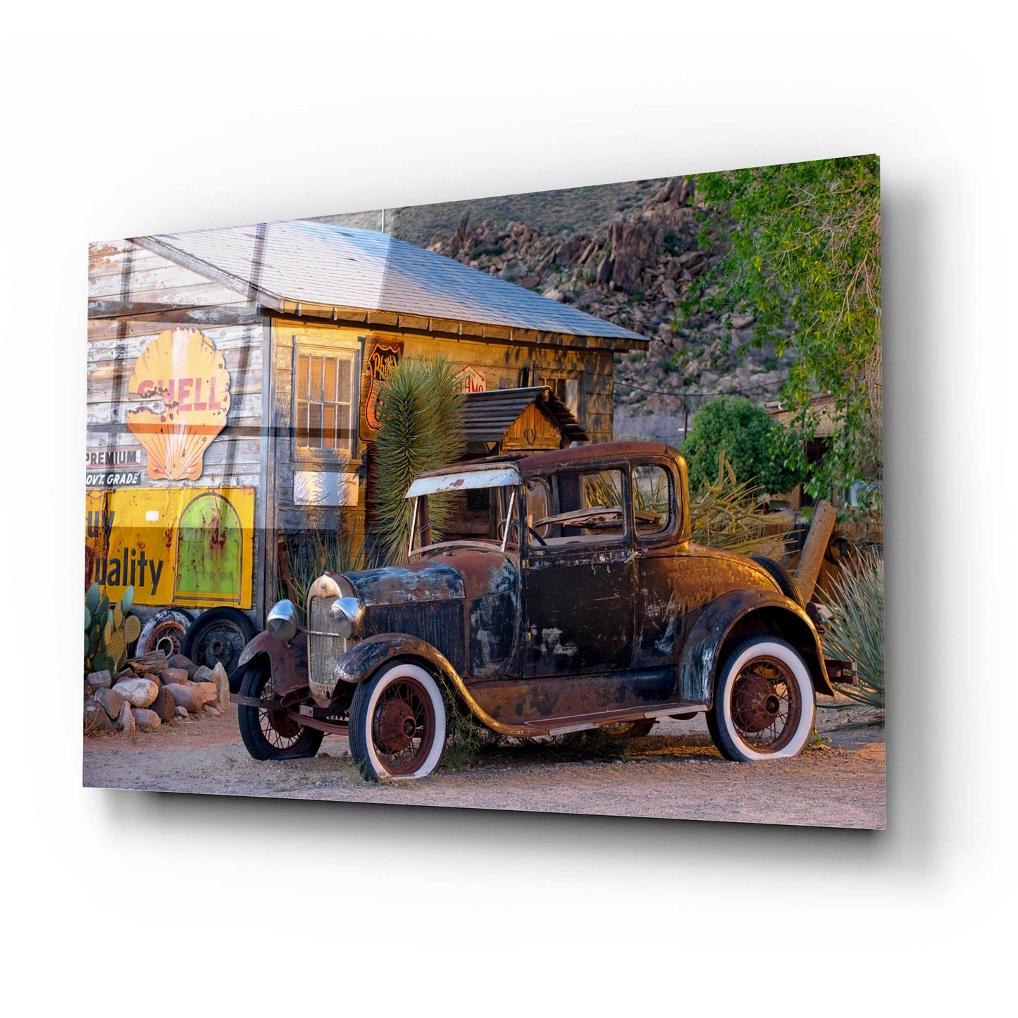 Epic Art 'Route 66 near Peach Springs' by Mike Jones, Acrylic Glass Wall Art,24x16