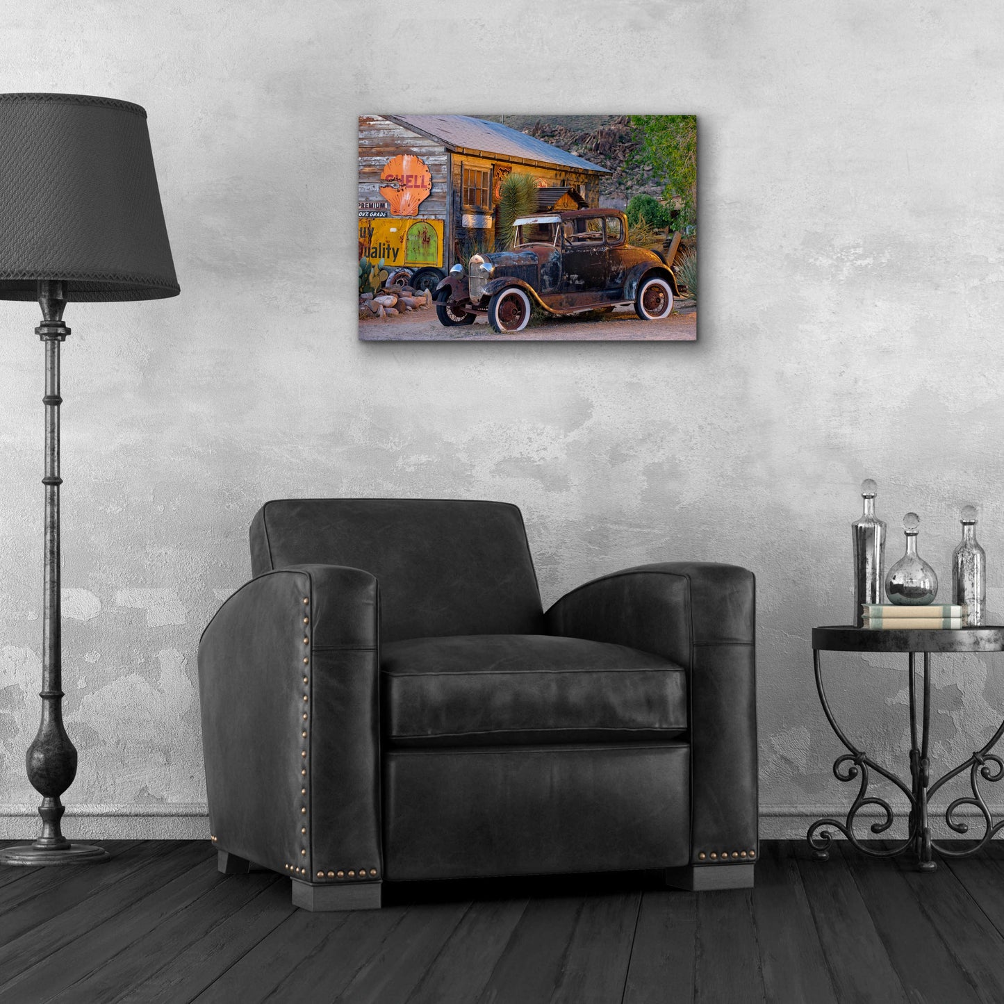 Epic Art 'Route 66 near Peach Springs' by Mike Jones, Acrylic Glass Wall Art,24x16