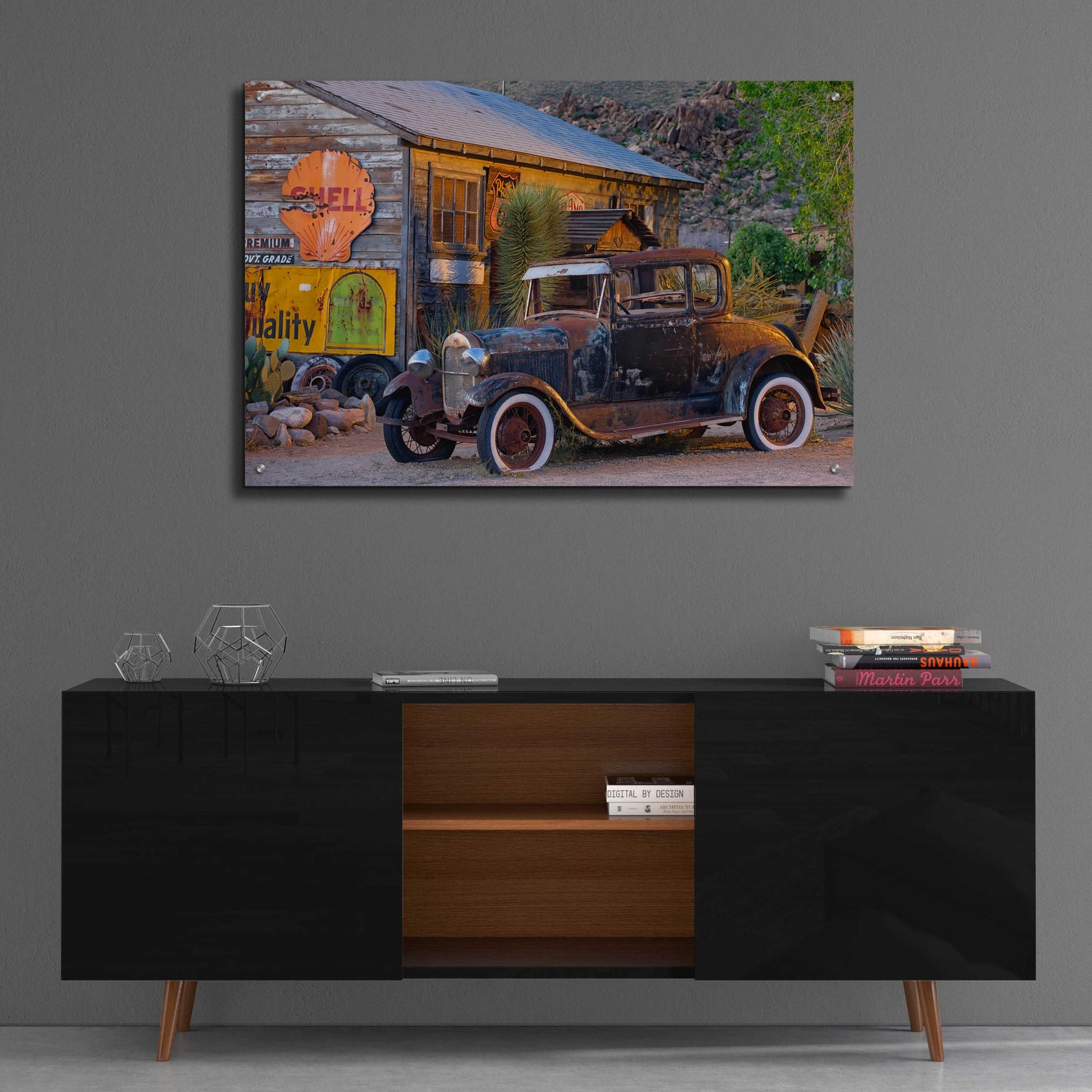 Epic Art 'Route 66 near Peach Springs' by Mike Jones, Acrylic Glass Wall Art,36x24