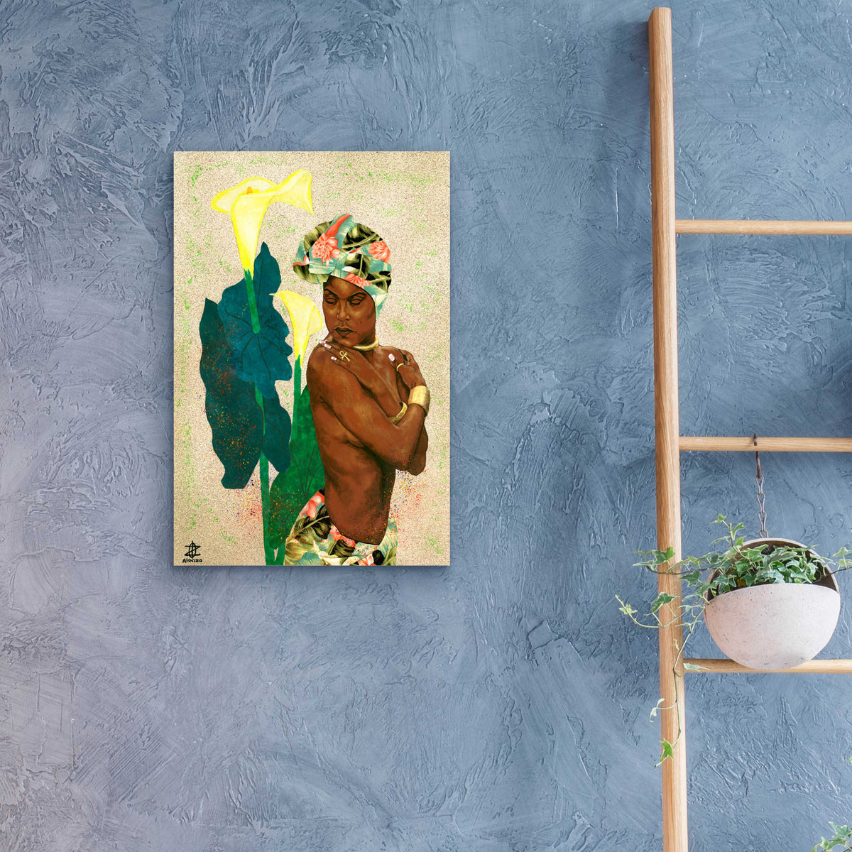 Epic Art 'Woman Strong II' by Alonzo Saunders, Acrylic Glass Wall Art,16x24