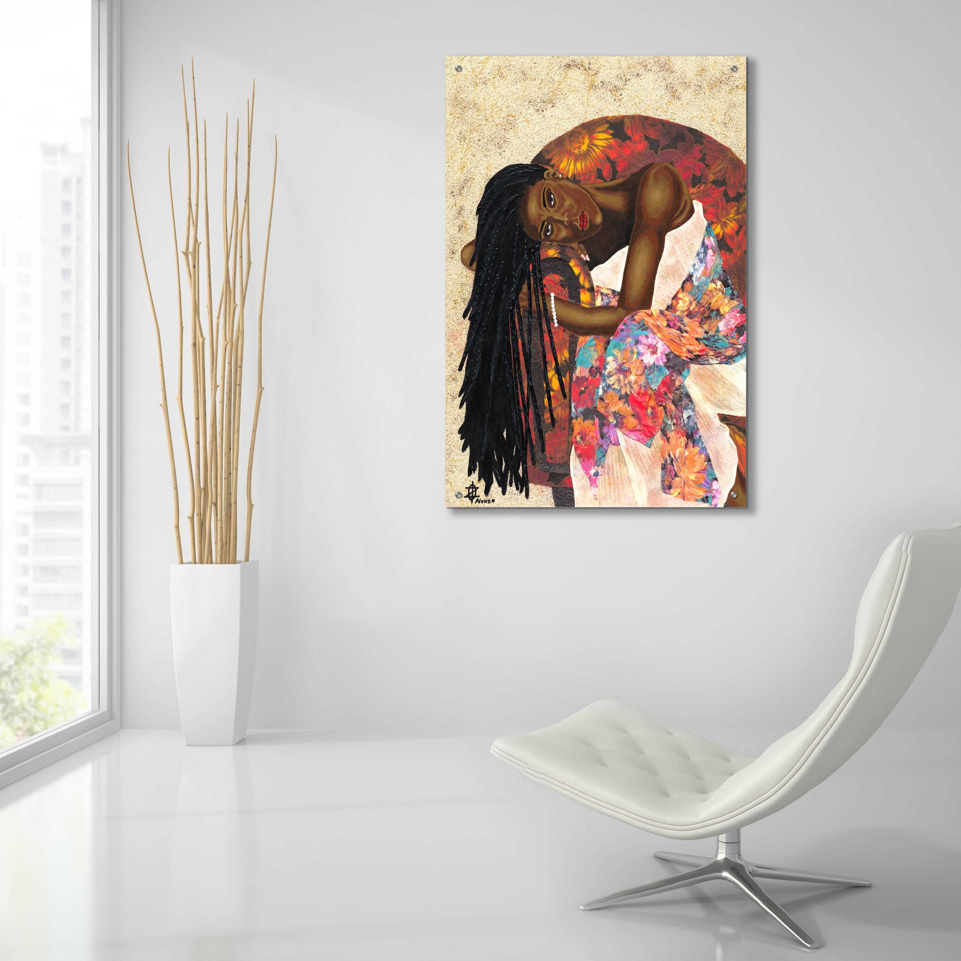 Epic Art 'Woman Strong III' by Alonzo Saunders, Acrylic Glass Wall Art,24x36