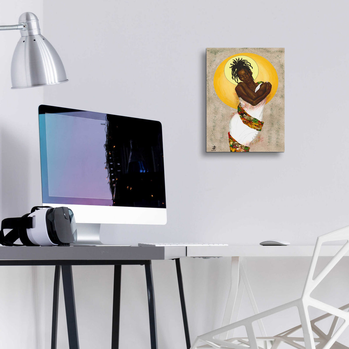 Epic Art 'Her Love' by Alonzo Saunders, Acrylic Glass Wall Art,12x16