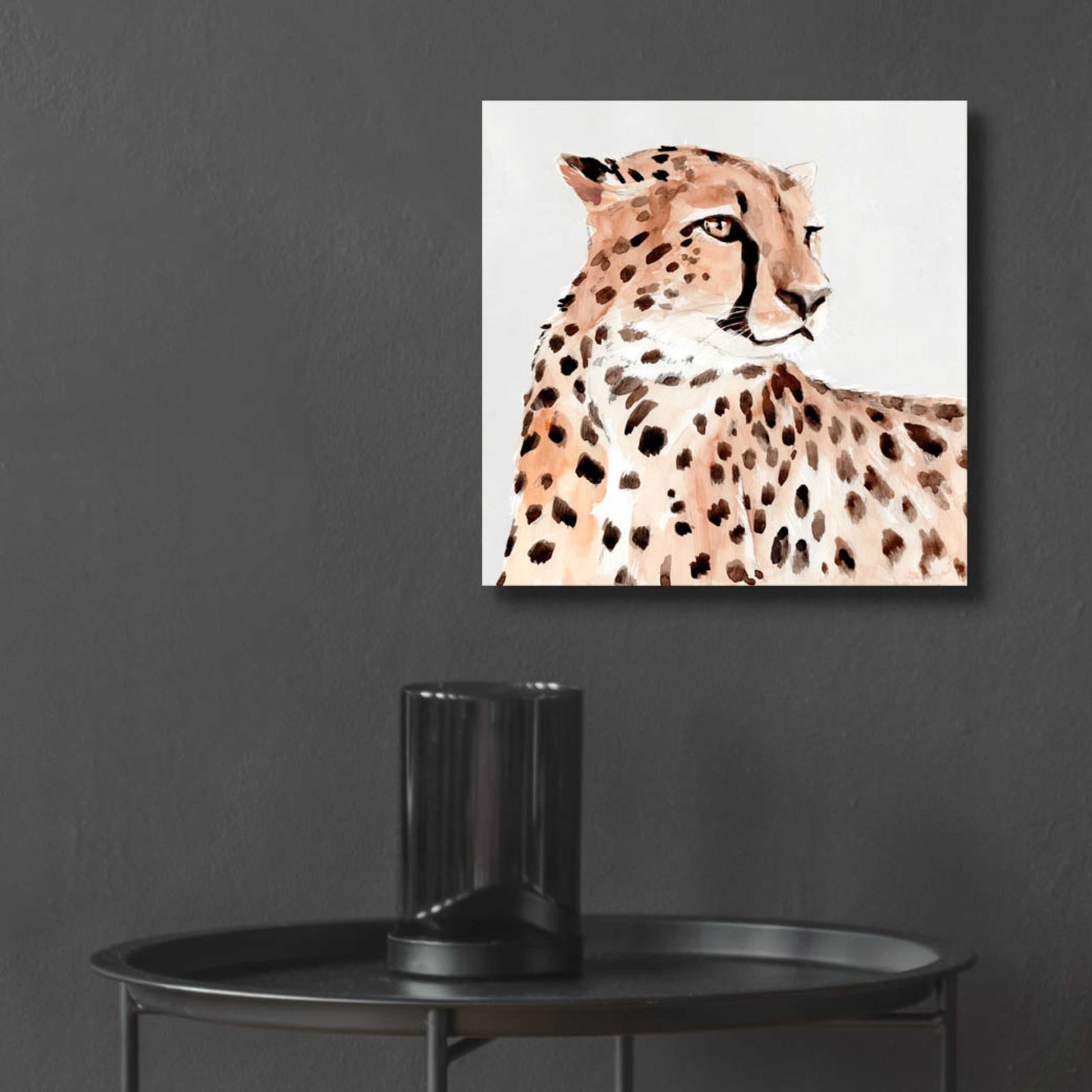 Epic Art 'Saharan Cheetah I' by Annie Warren, Acrylic Glass Wall Art,12x12