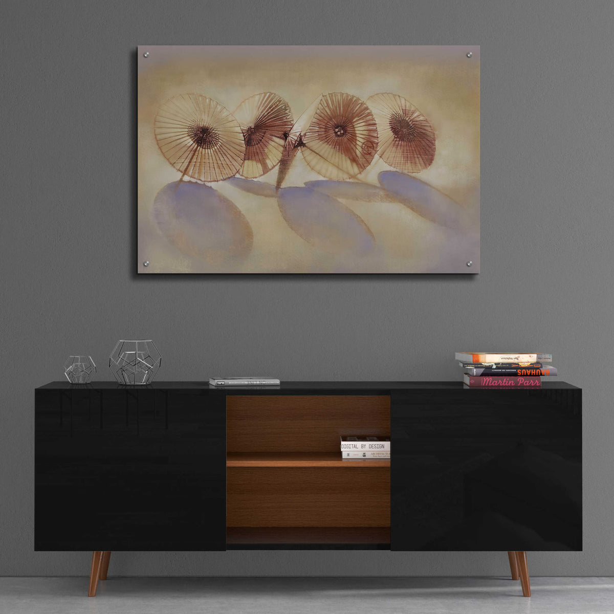 Parisols I by Bruce Dean - 36x24 acrylic wall art in a room