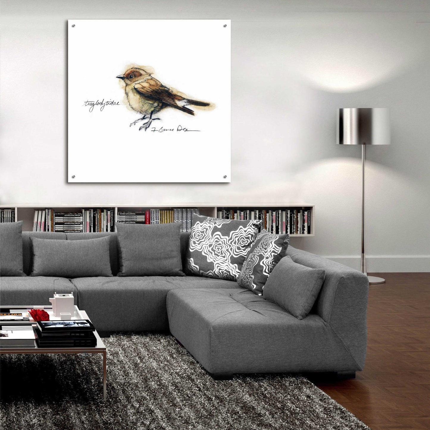 Epic Art 'Songbird Study I' by Bruce Dean, Acrylic Glass Wall Art,36x36