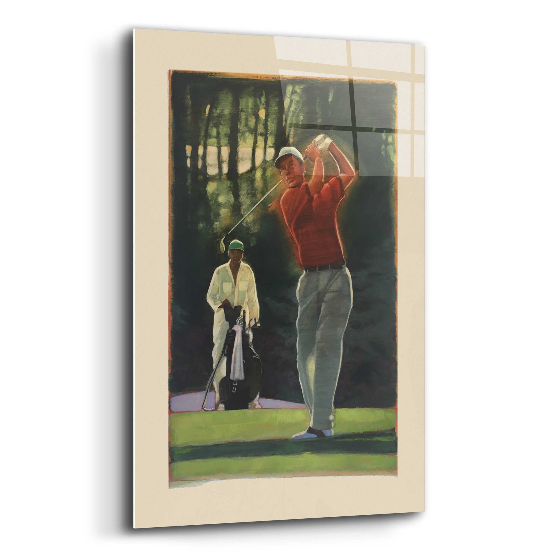 Epic Art 'The Golfer' by Bruce Dean, Acrylic Glass Wall Art,12x16